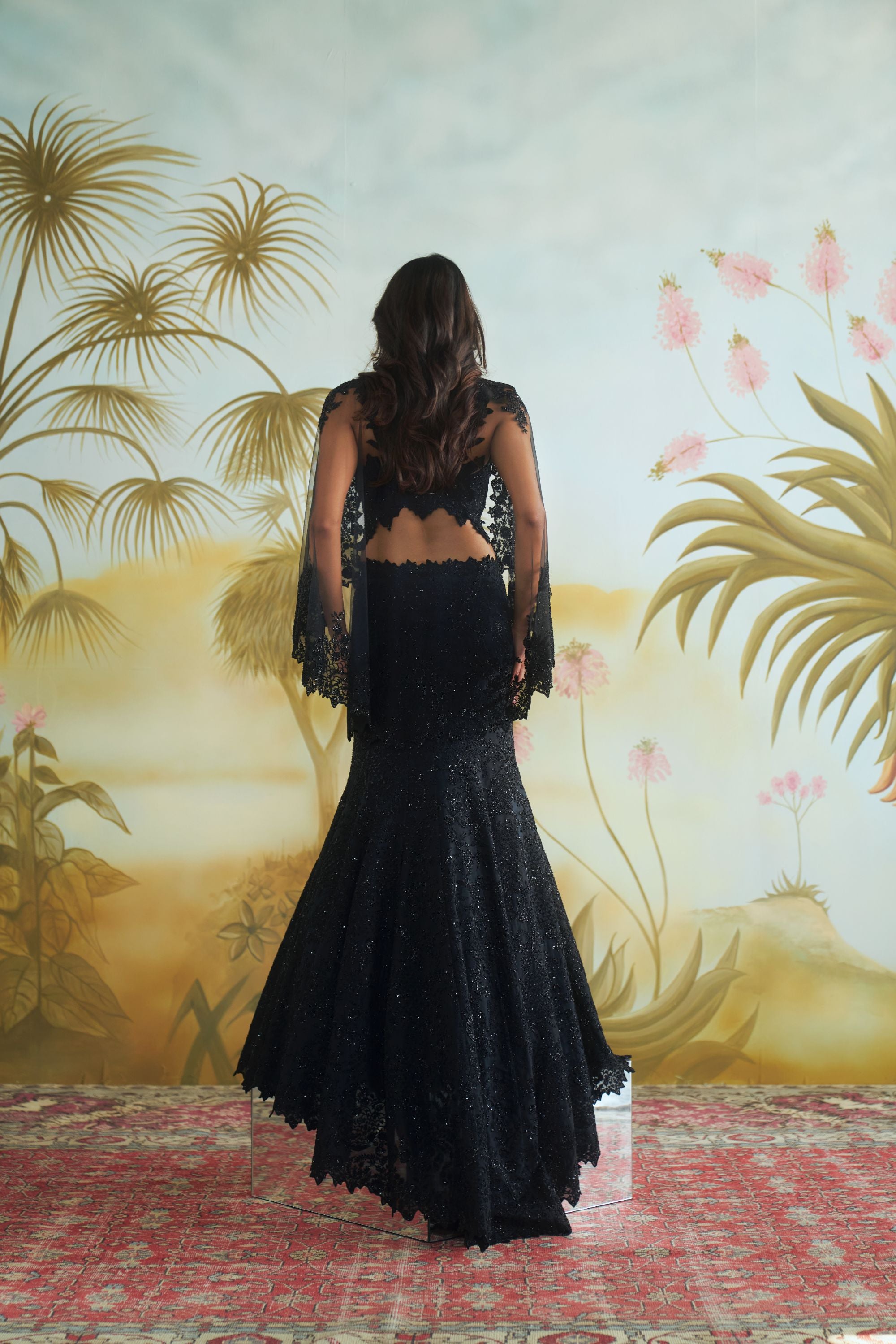 Cutdana Work Trail Lehenga Set