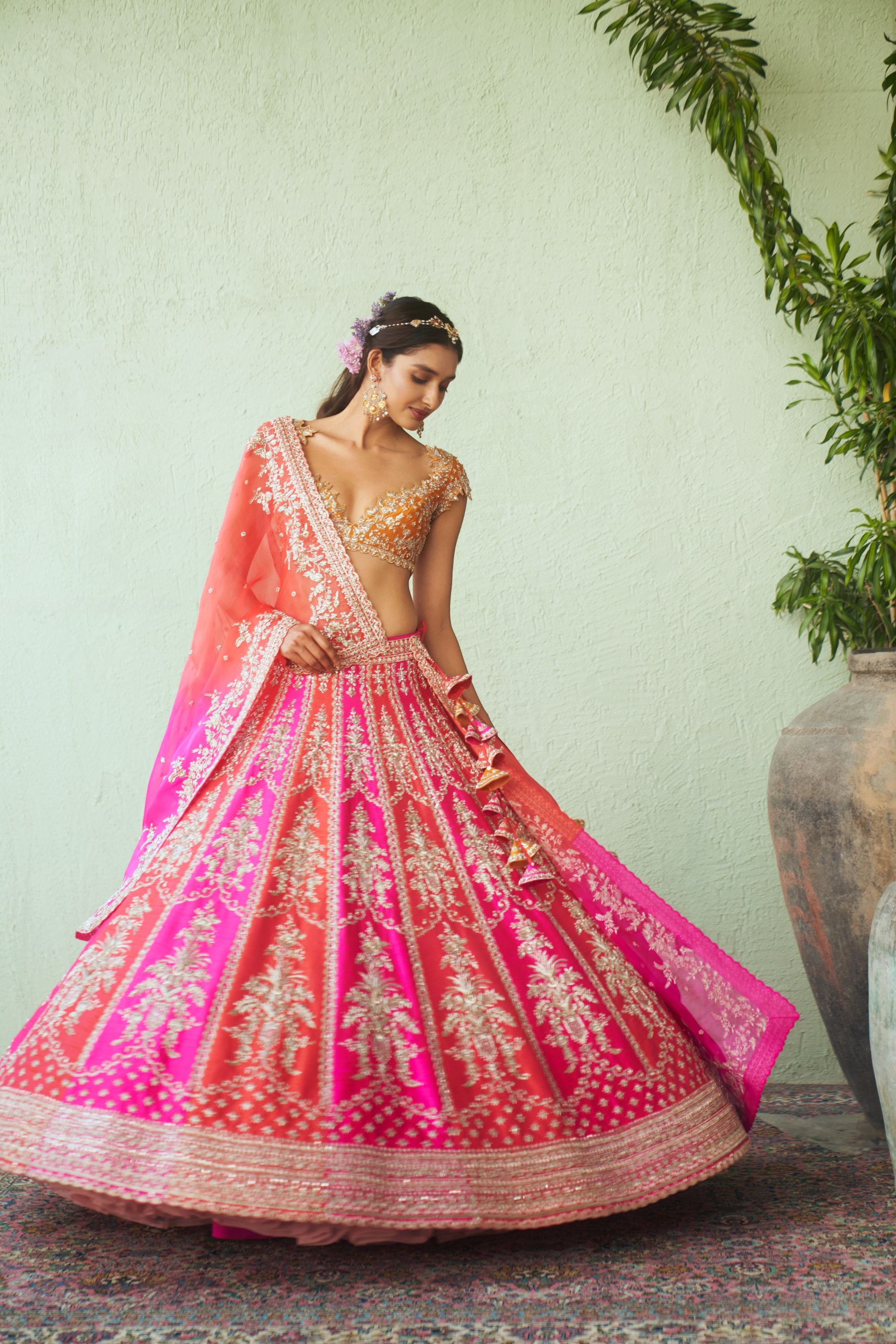 Royal Bouquet Lehenga Set
