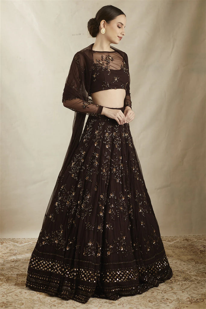 Pr C 1949 Readymade Lakhnavi Thread Work Wedding Lehenga Choli