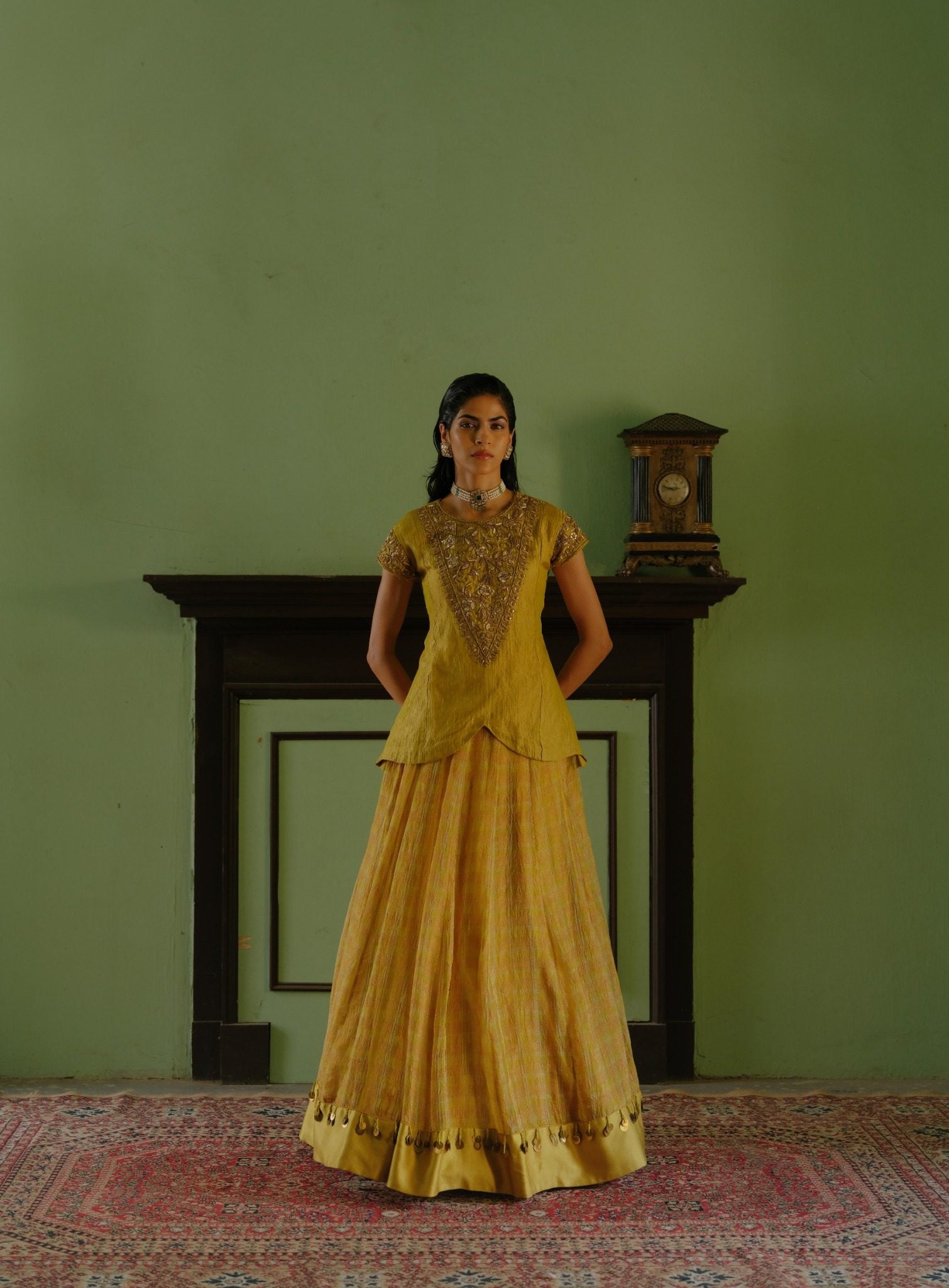 NALINI TOP AND LEHENGA SET