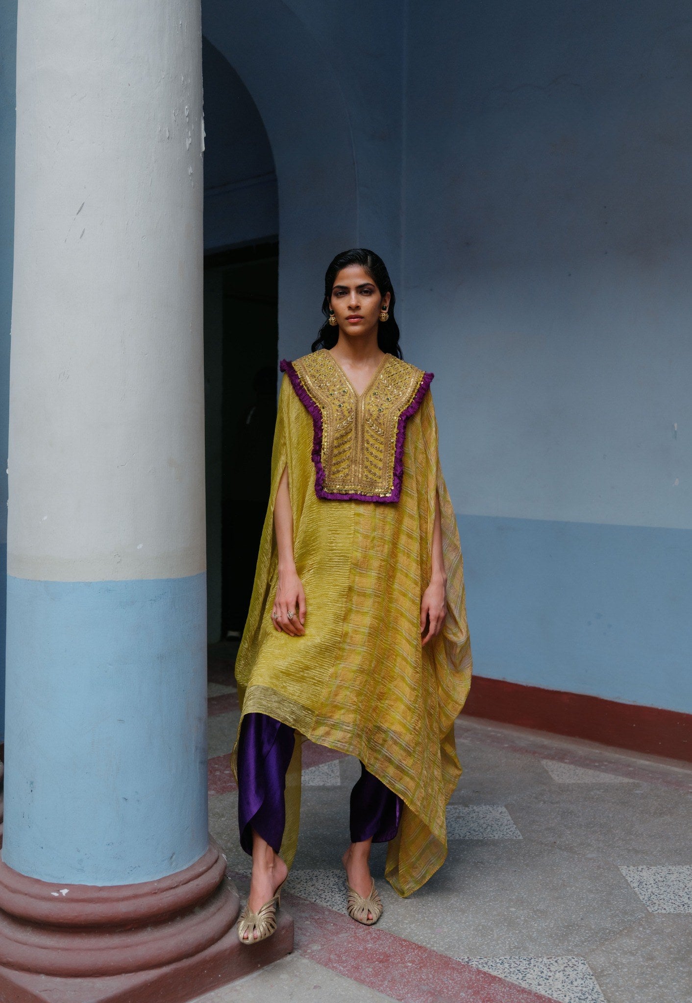 VRINDA KAFTAN DHOTI SET