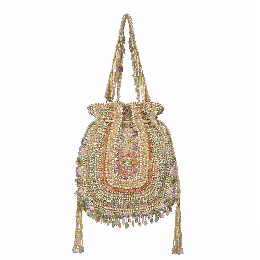 Amara Potli Amethyst Lavender Multi With Handle