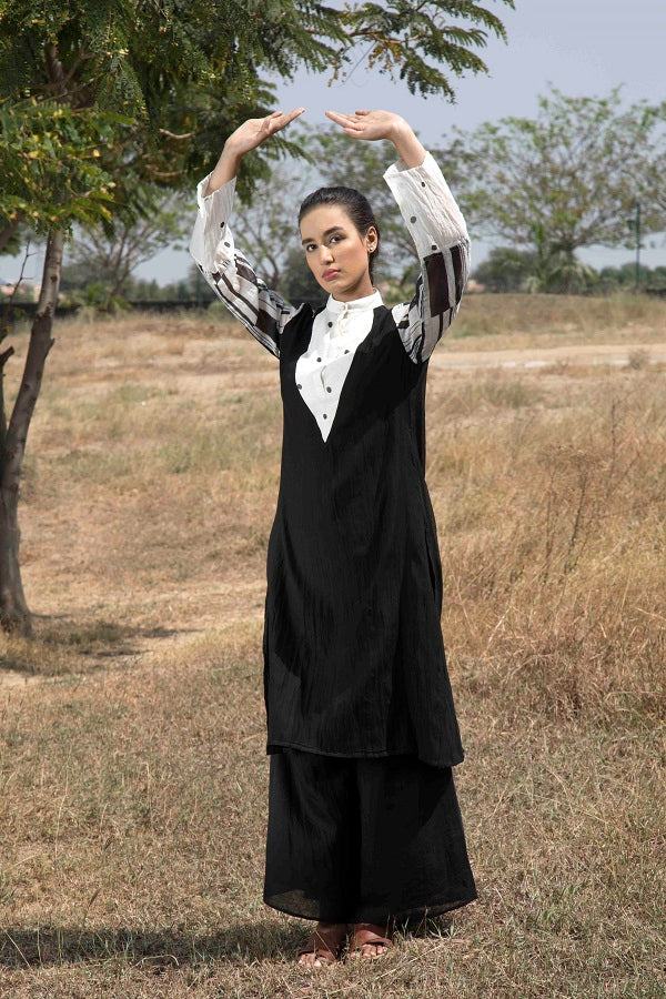 Leaf Spot Stripe Kurta