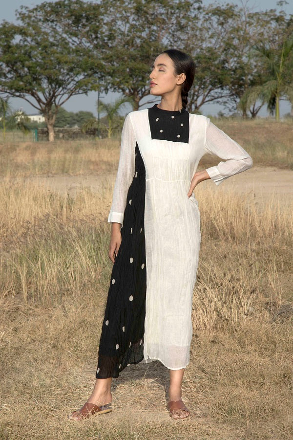 Yoke Gathering Dress