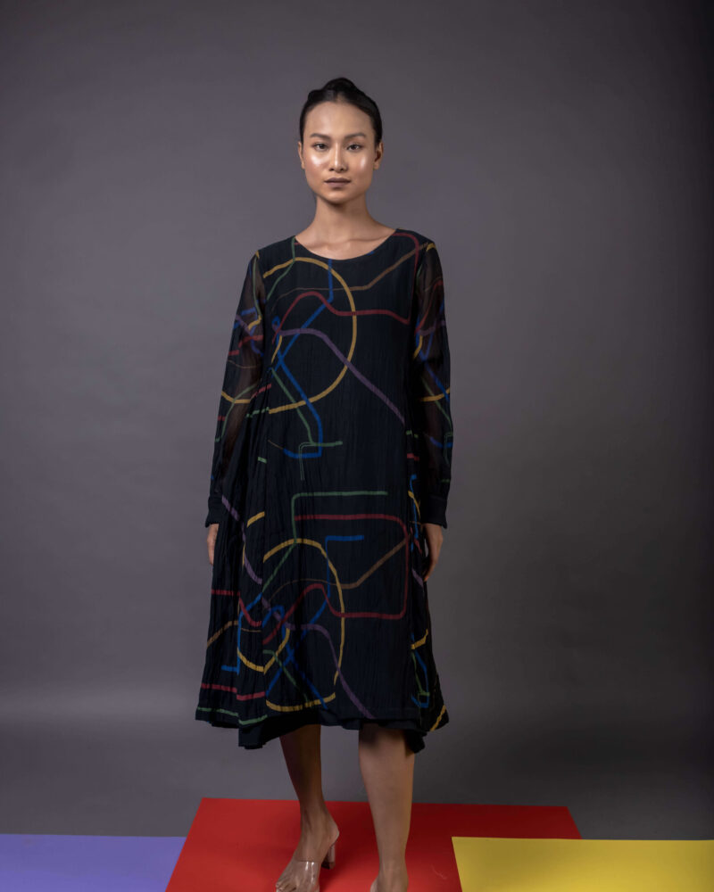 Kranji Black Dress With Pockets