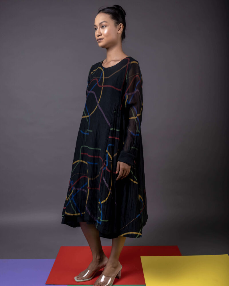 Kranji Black Dress With Pockets