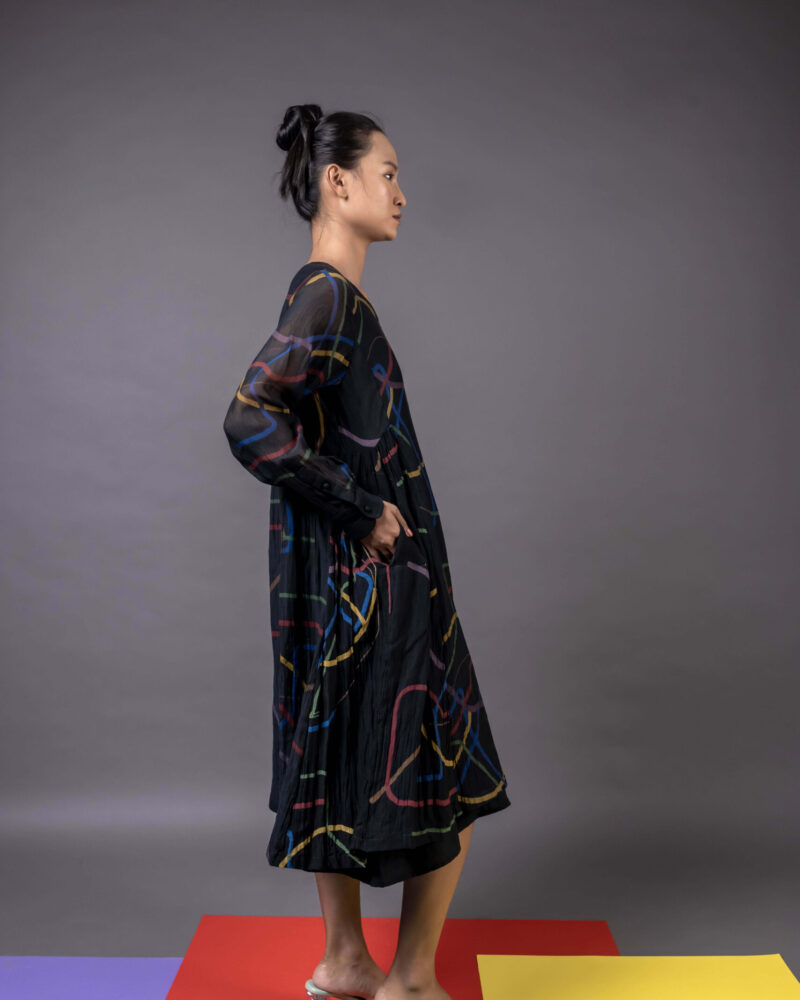 Kranji Black Dress With Pockets