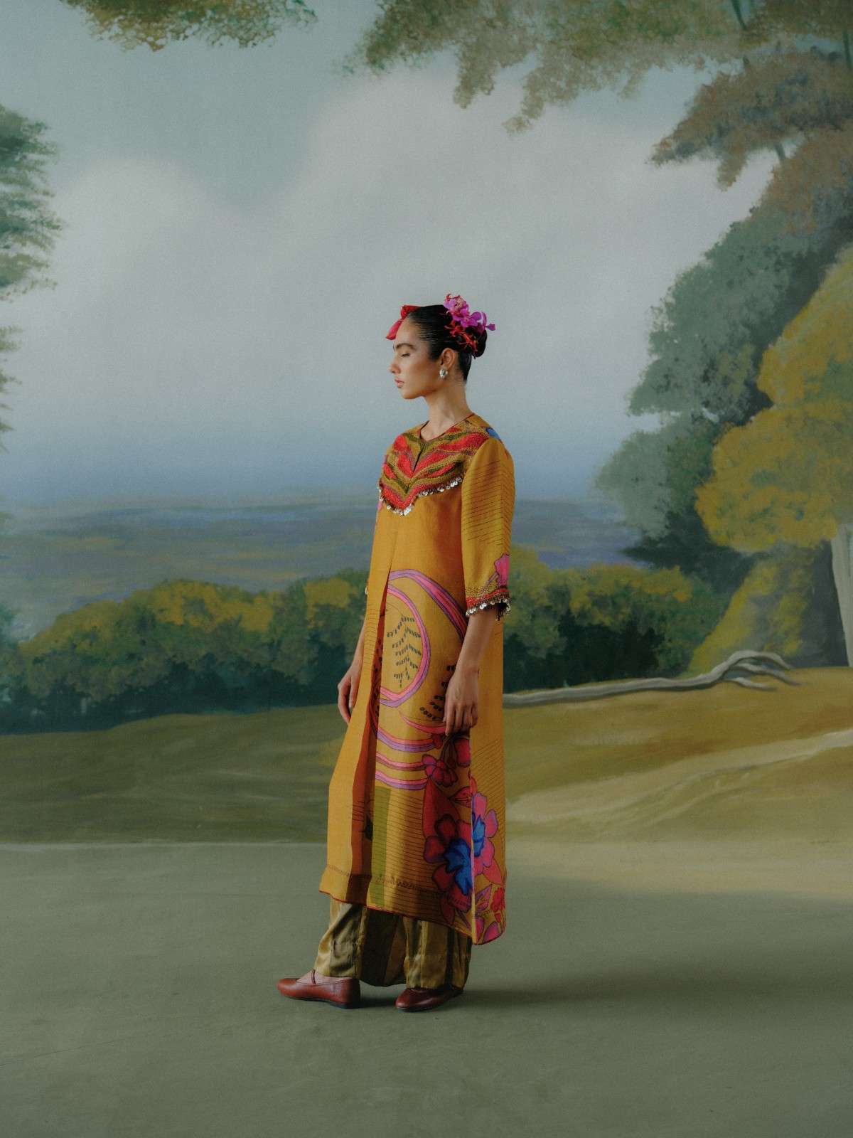 Ochre Trail Kurta Set