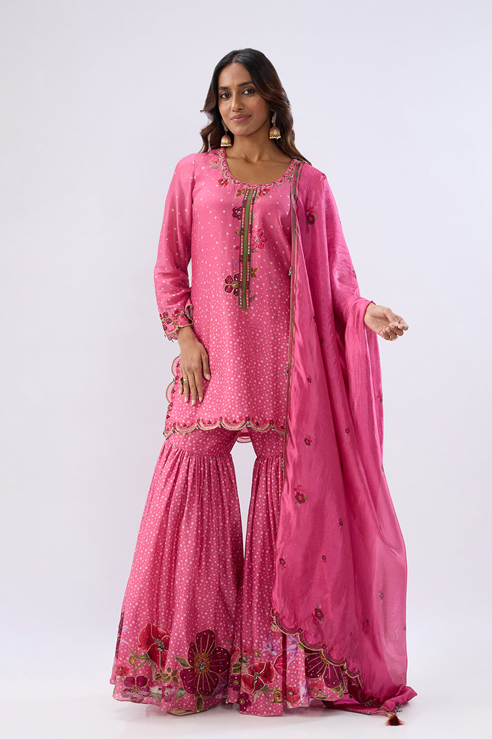 Blossom Pink Sharara Set