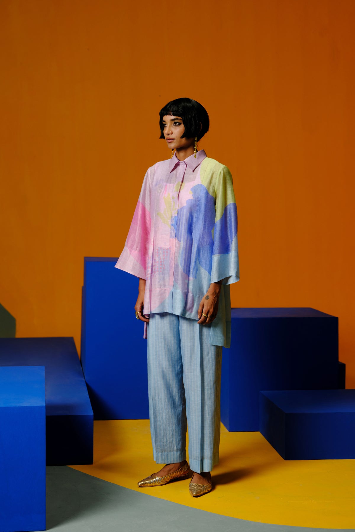 Bough orchid pink & powder blue co-ord set