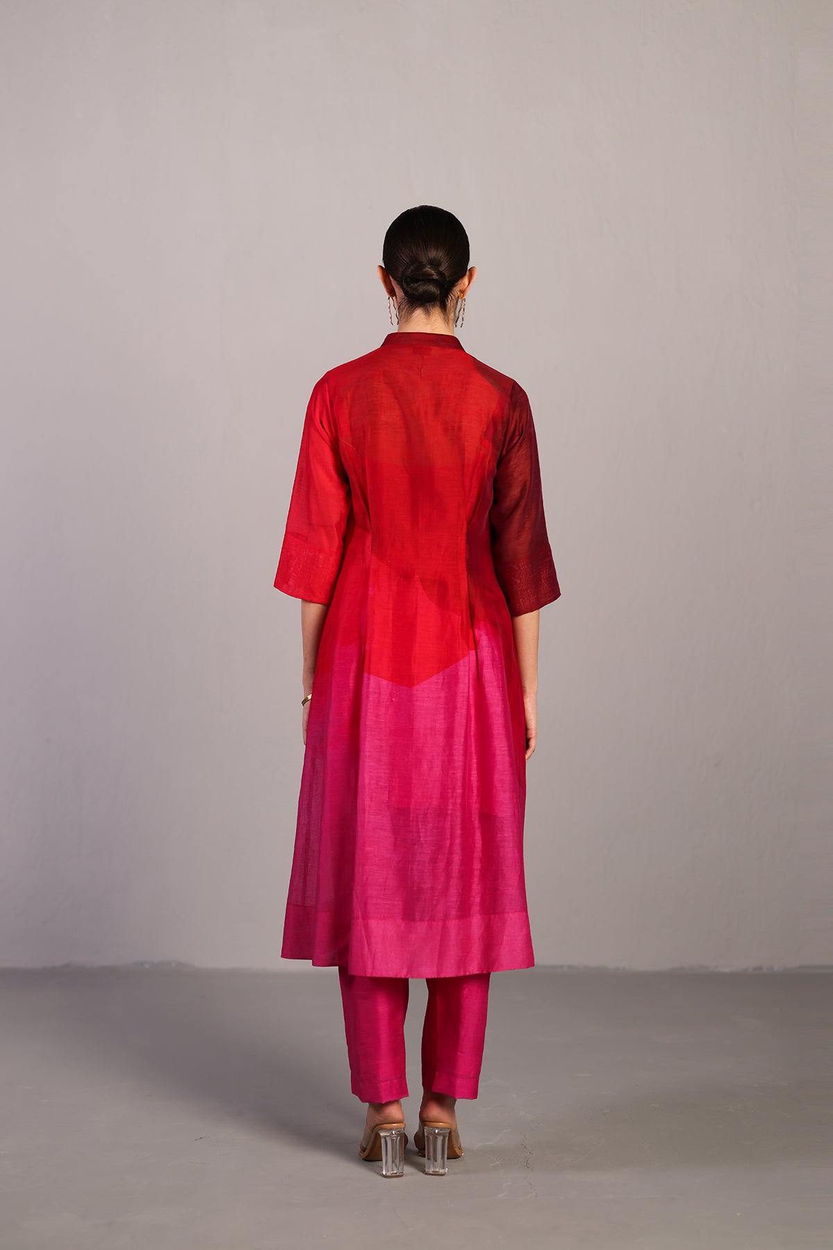 Diffuse fuchsia pink dress