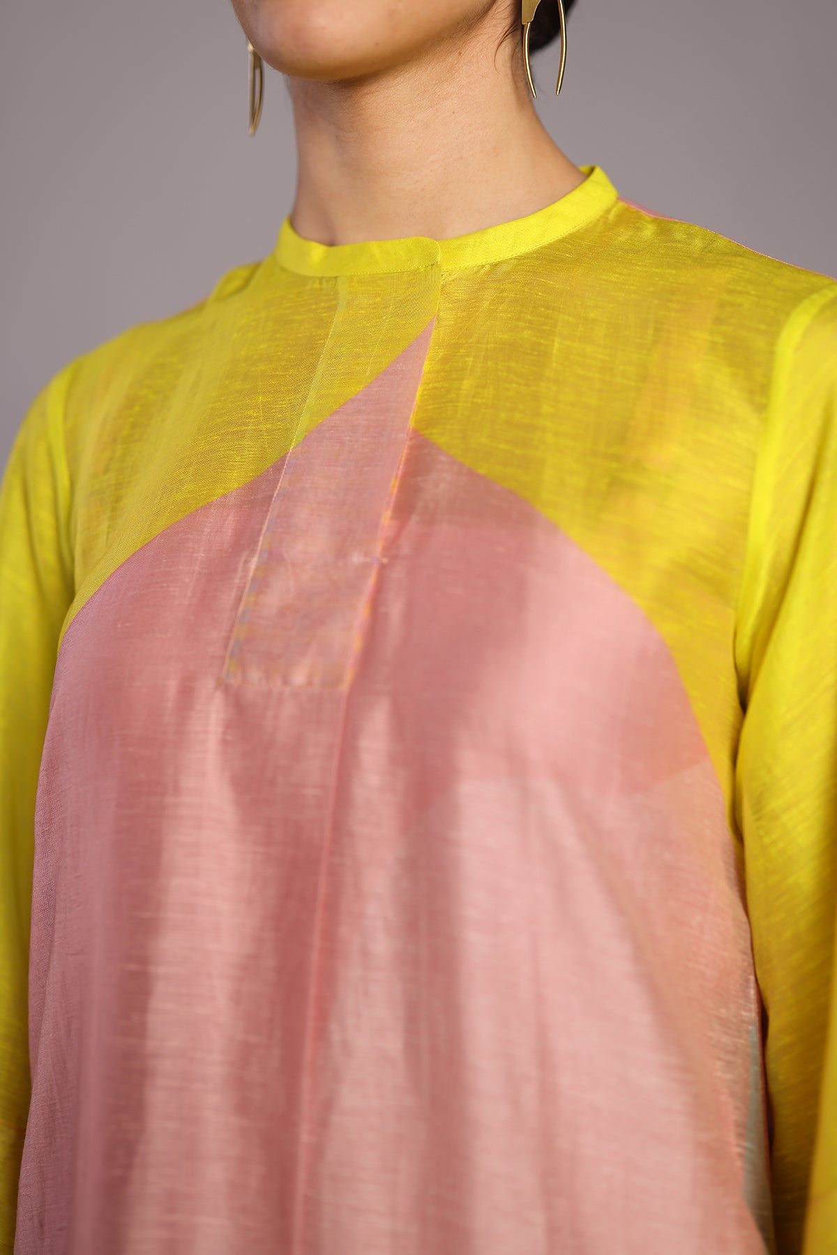 Ripple soft pink & bright yellow