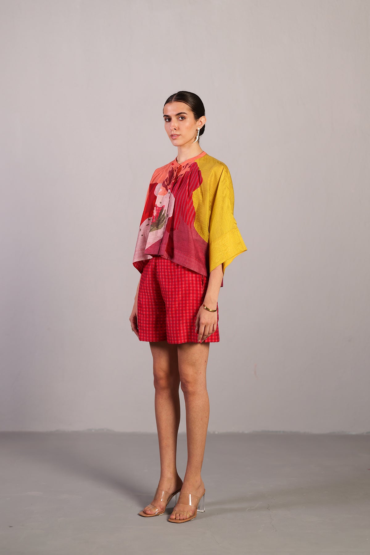 Bough Orange-red Coord set