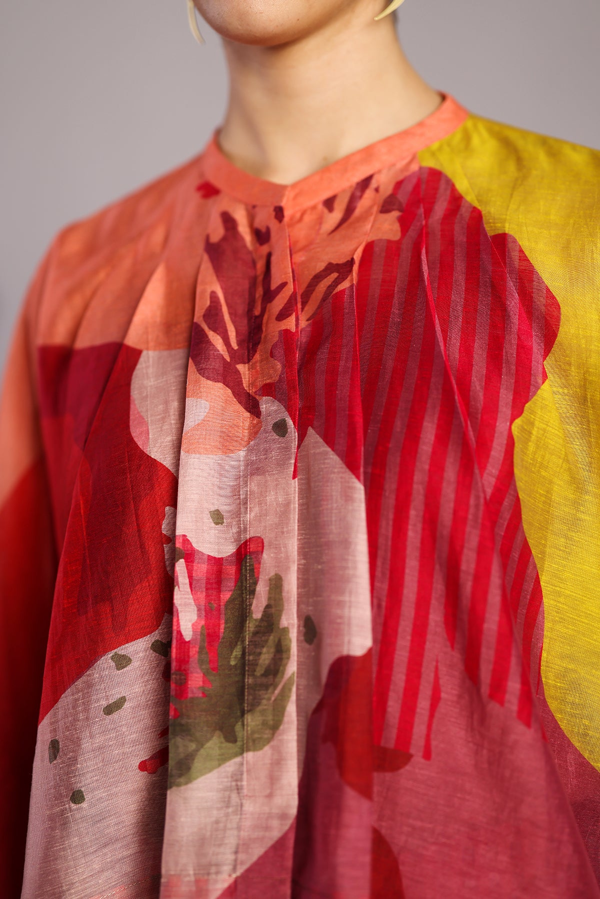 Bough Orange-red Coord set