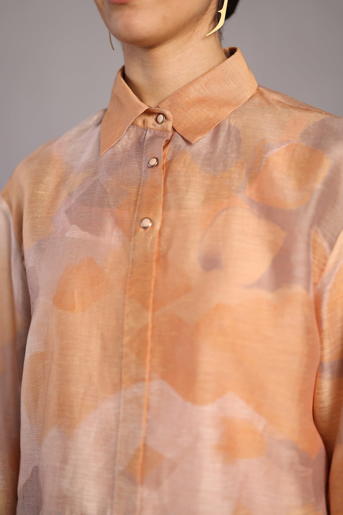 Candy floss soft grey & orange co-ord set