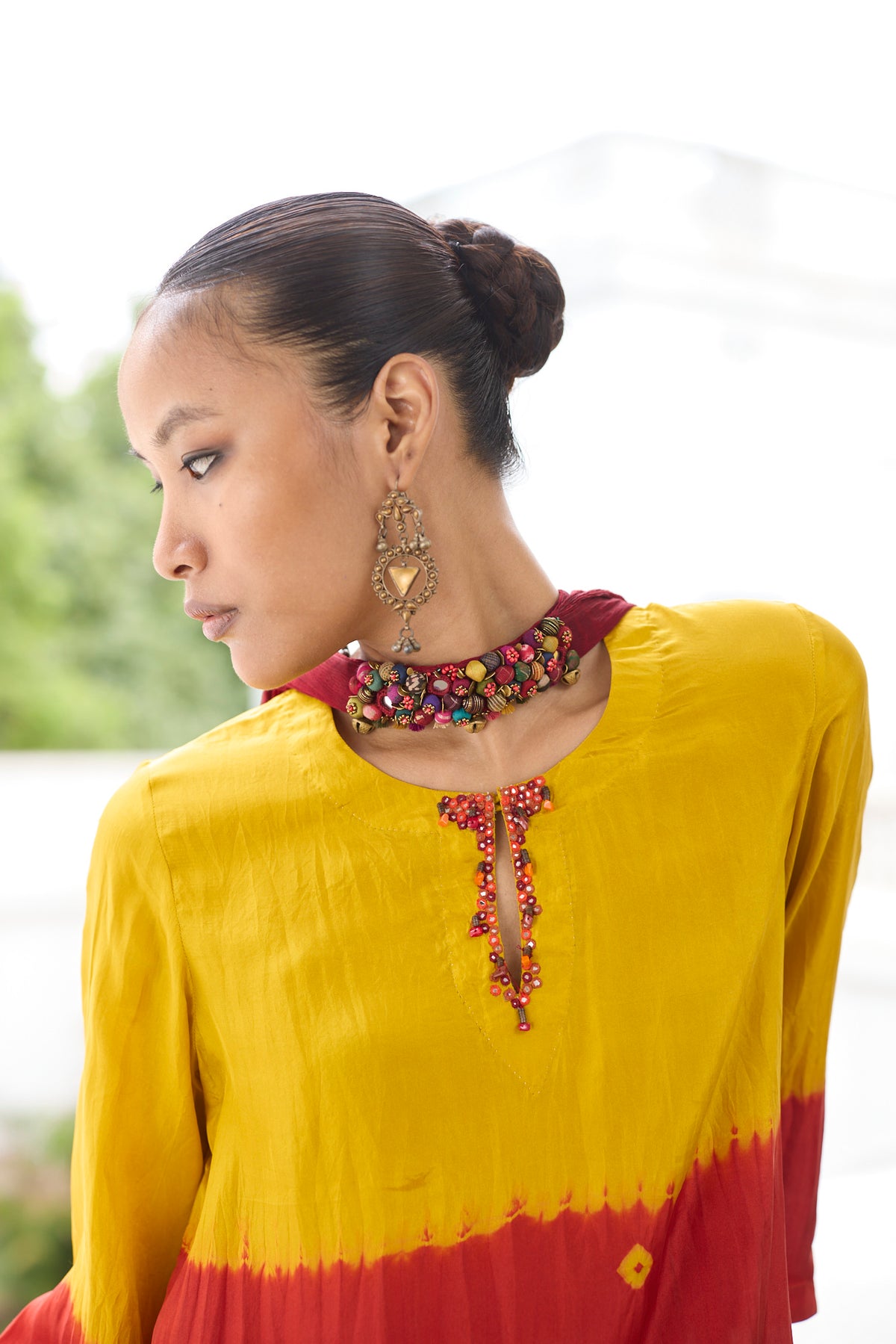 Maroon Blaze Dupatta