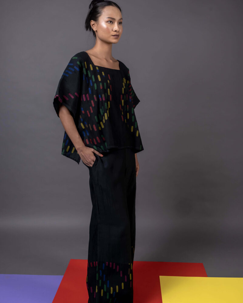 Chanderi STN Black Palazzo