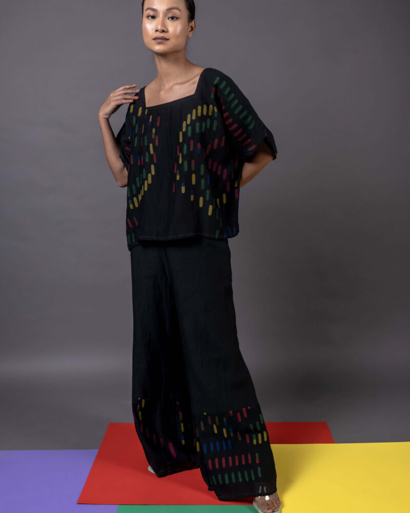 Chanderi STN Black Palazzo