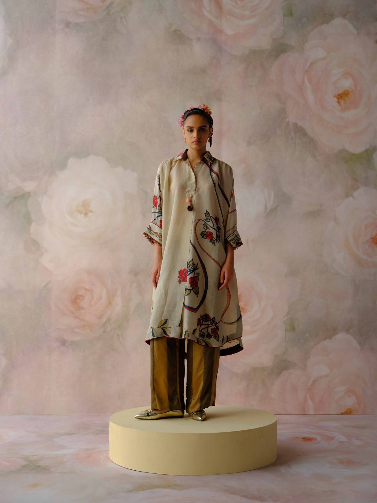 Ivory Bloom Kurta Set