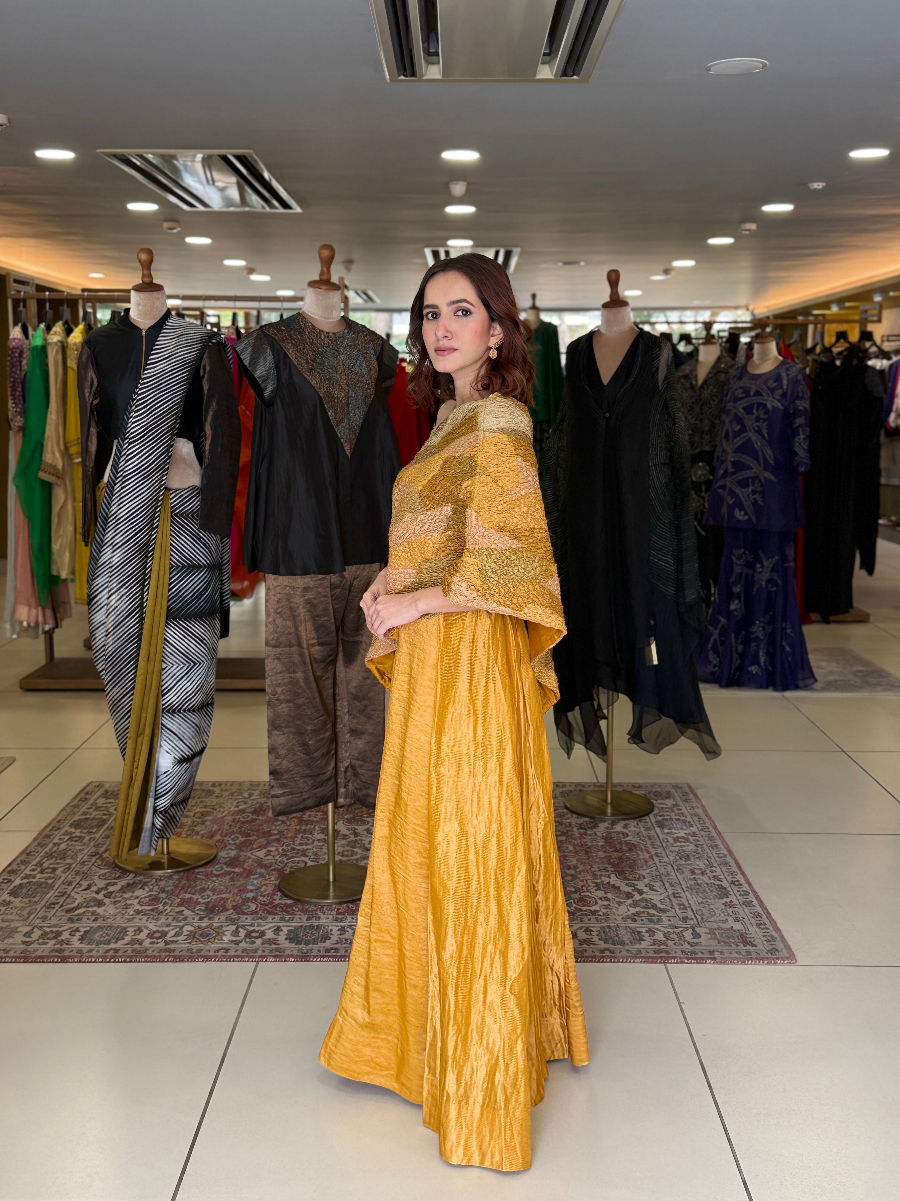 Luster Skirt - Mustard