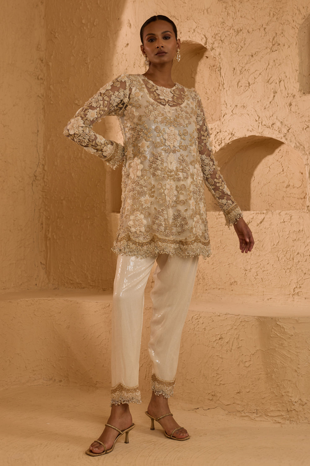 Scarlet A-line Kurta Set