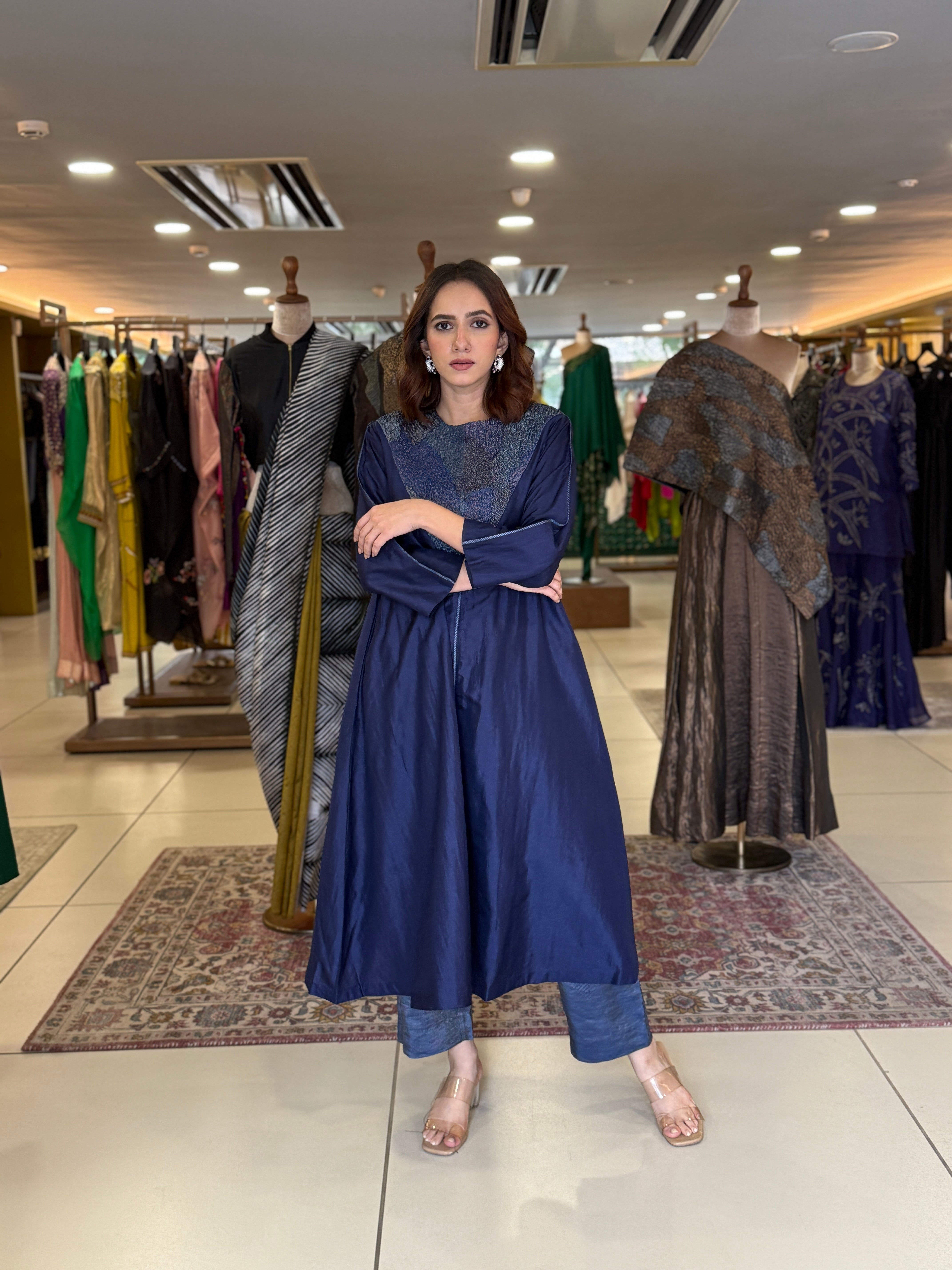 Armour Kurta - Navy Blue