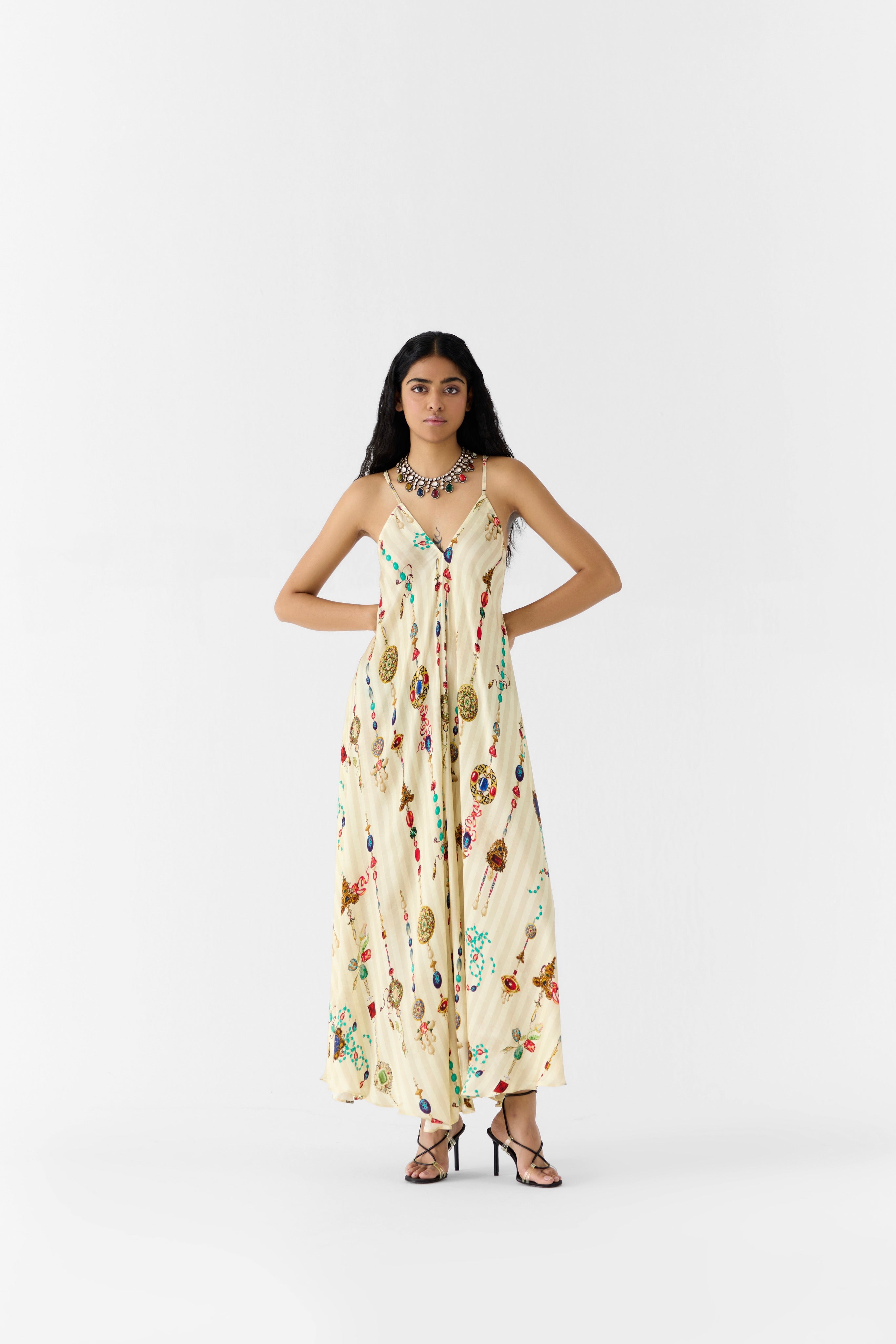 TIJORI STRAPPY DRESS