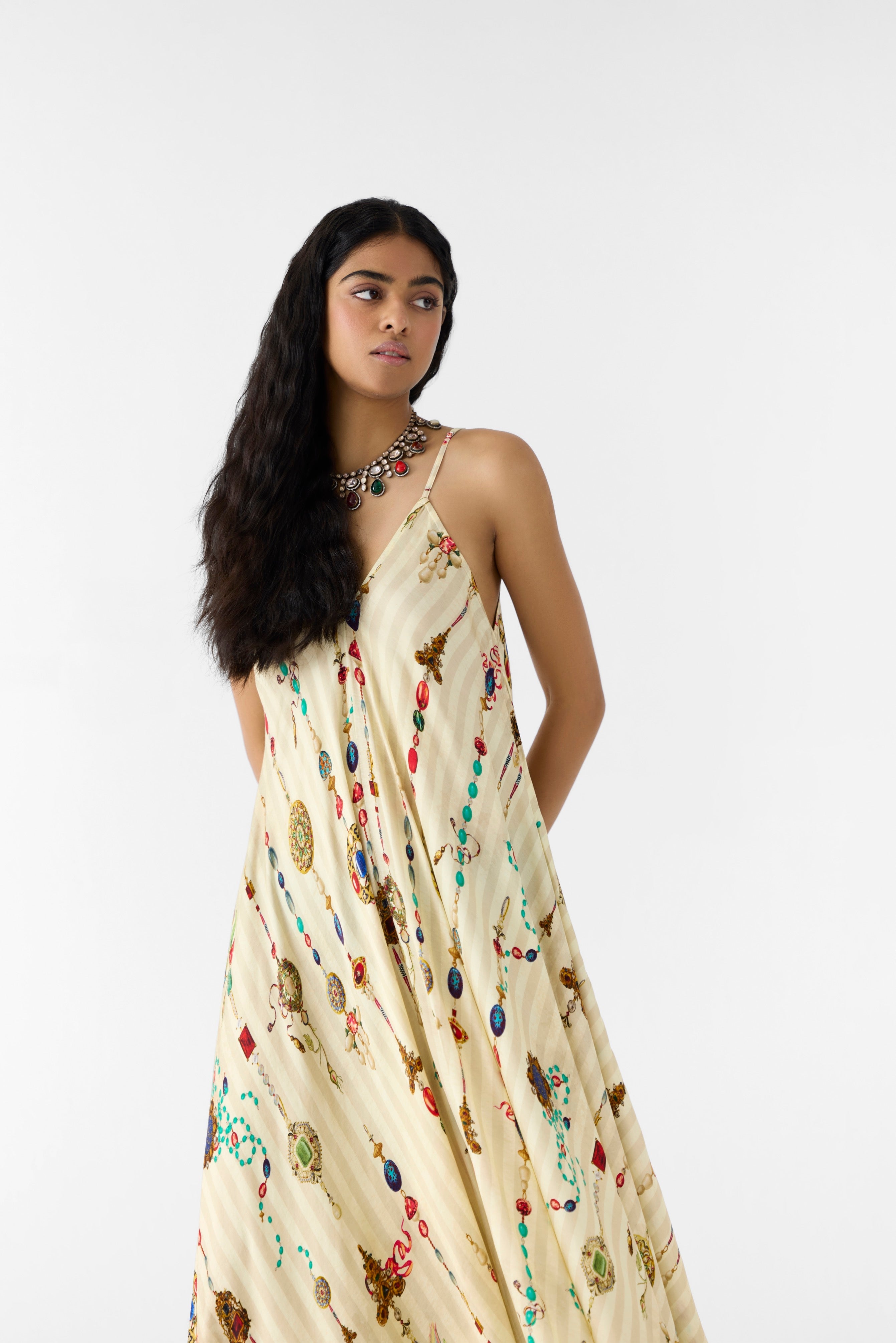 TIJORI STRAPPY DRESS