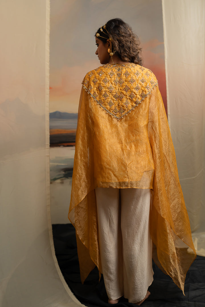 SAIMA CAPE DHOTI SET