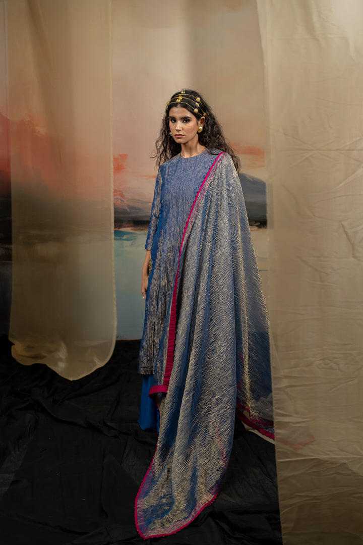 BUSHARA KURTA SHARARA DUPATTA SET