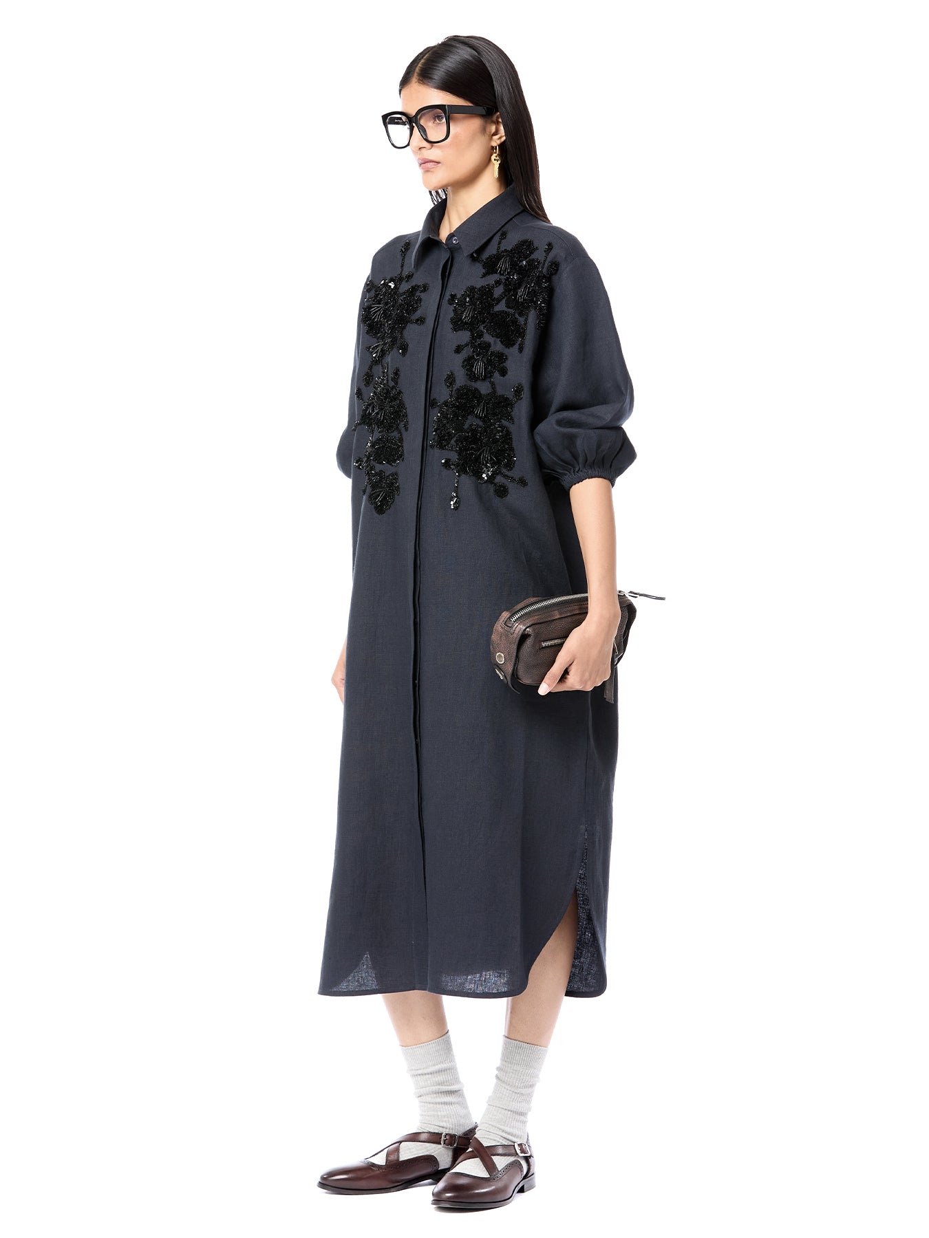 DOUBLE FRESCO SHIRT DRESS