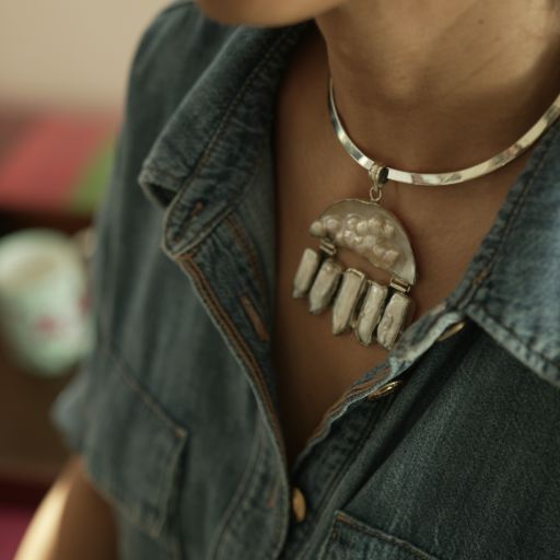 Cloud Whisper  Pendant with Hasli