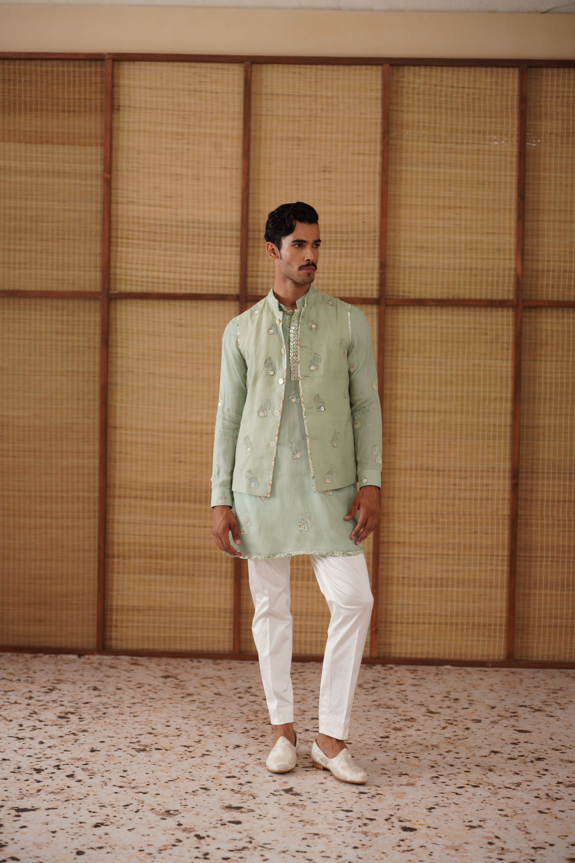 Gramophone Dori Nehru Jacket Set