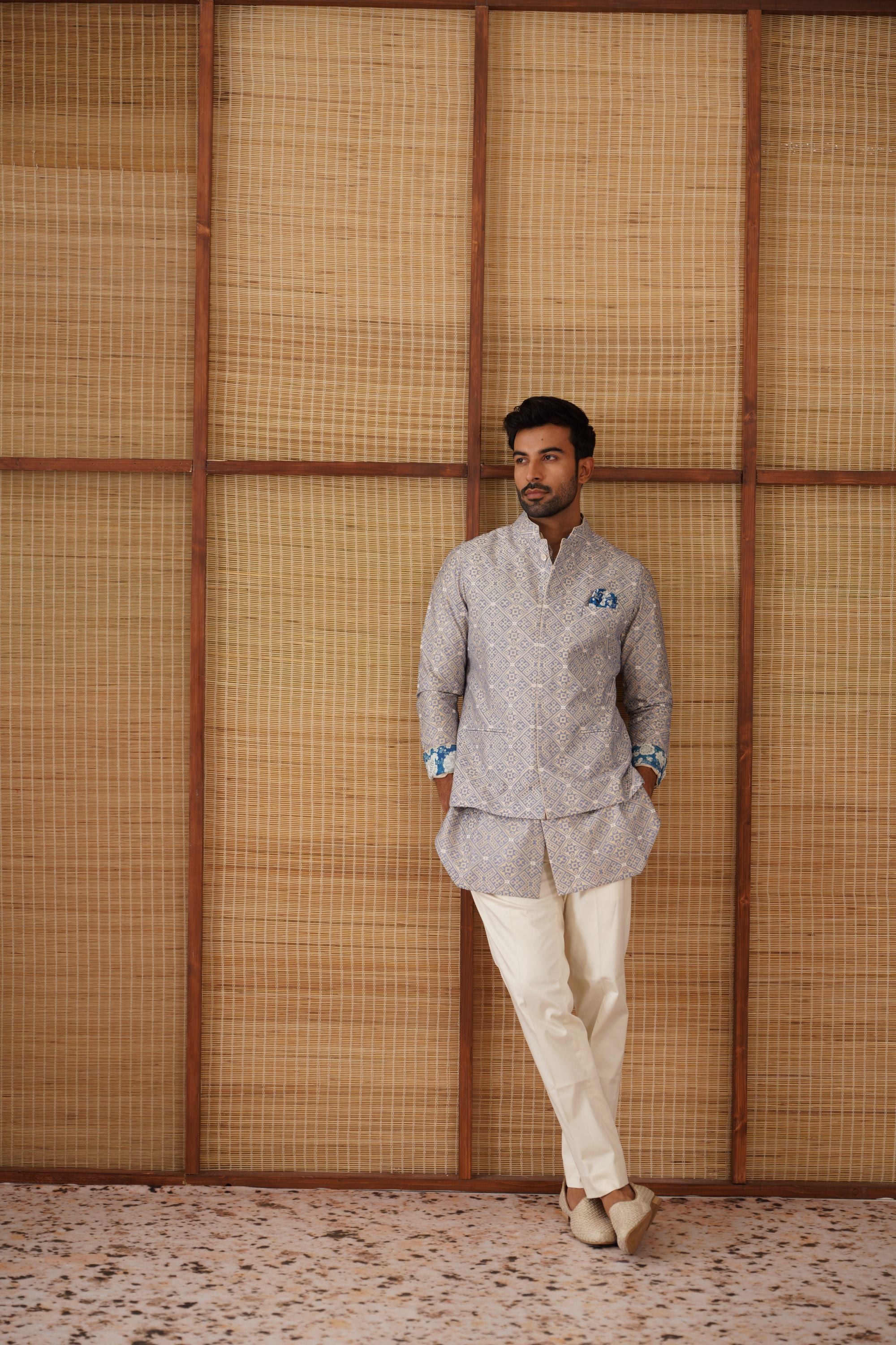 Kairos Diamond Nehru Jacket Set