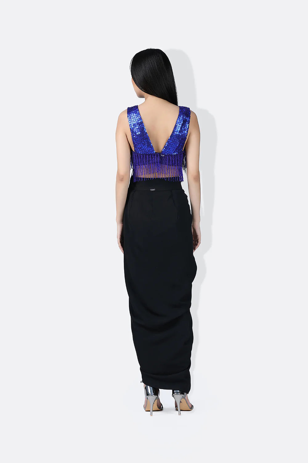Electric Blue Puzzle Blouse