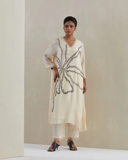Ecru Kurta Set