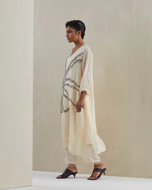 Ecru Kurta Set