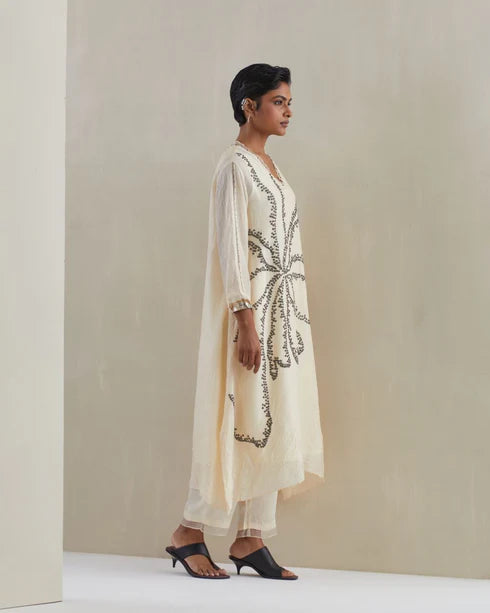 Ecru Kurta Set