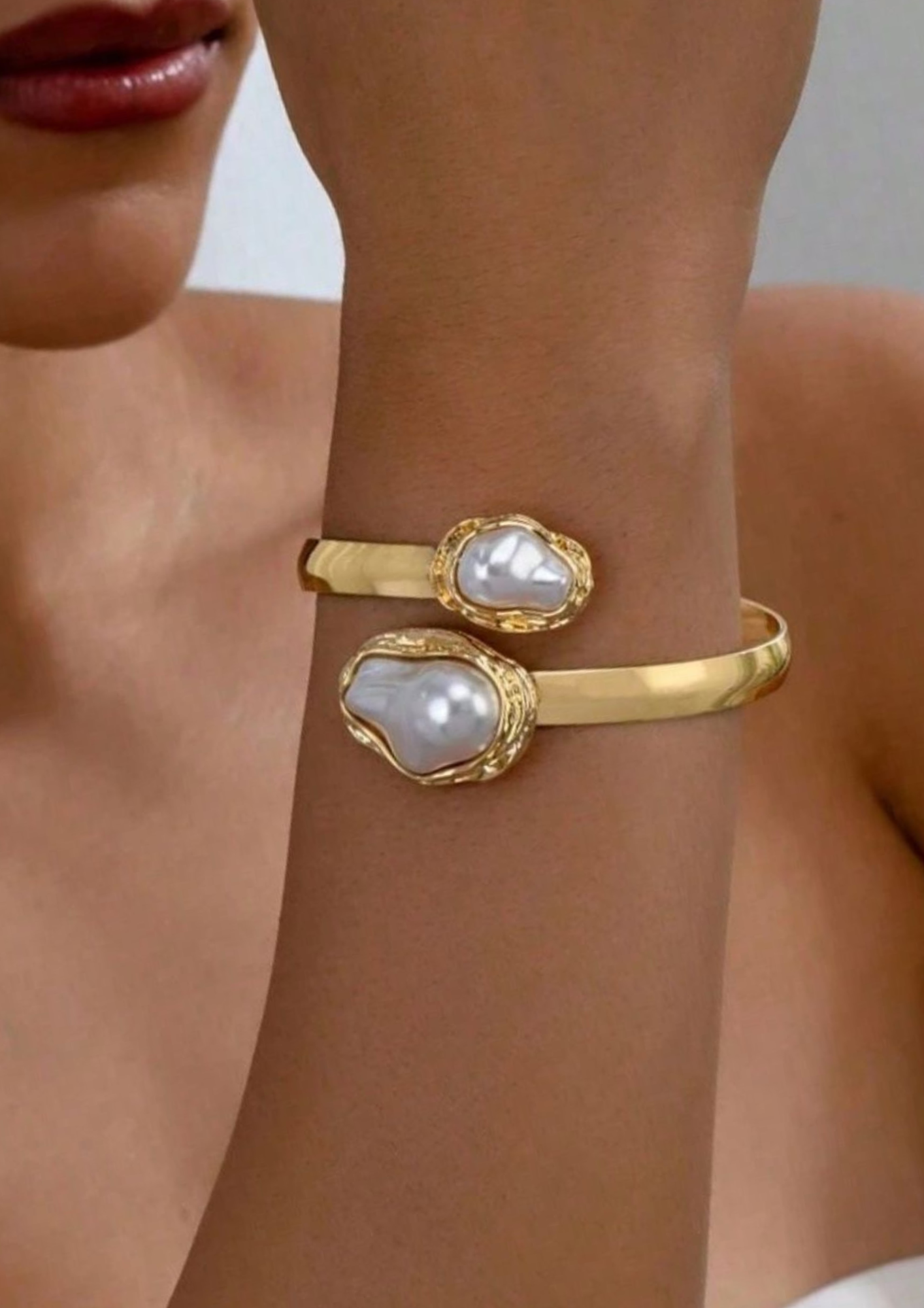 Gold kada style Bracelet