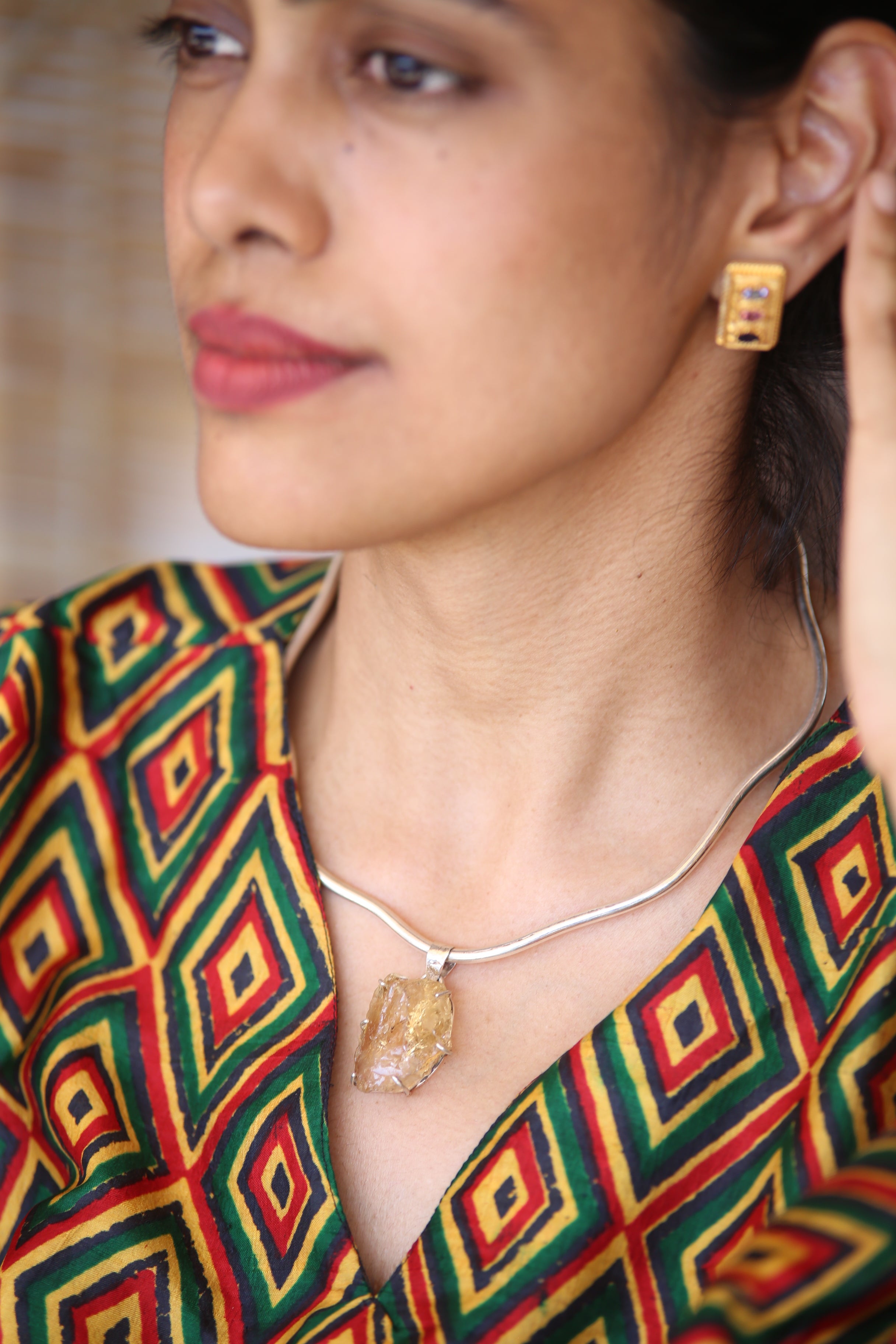 Lunar Trance  Pendant with Hasli