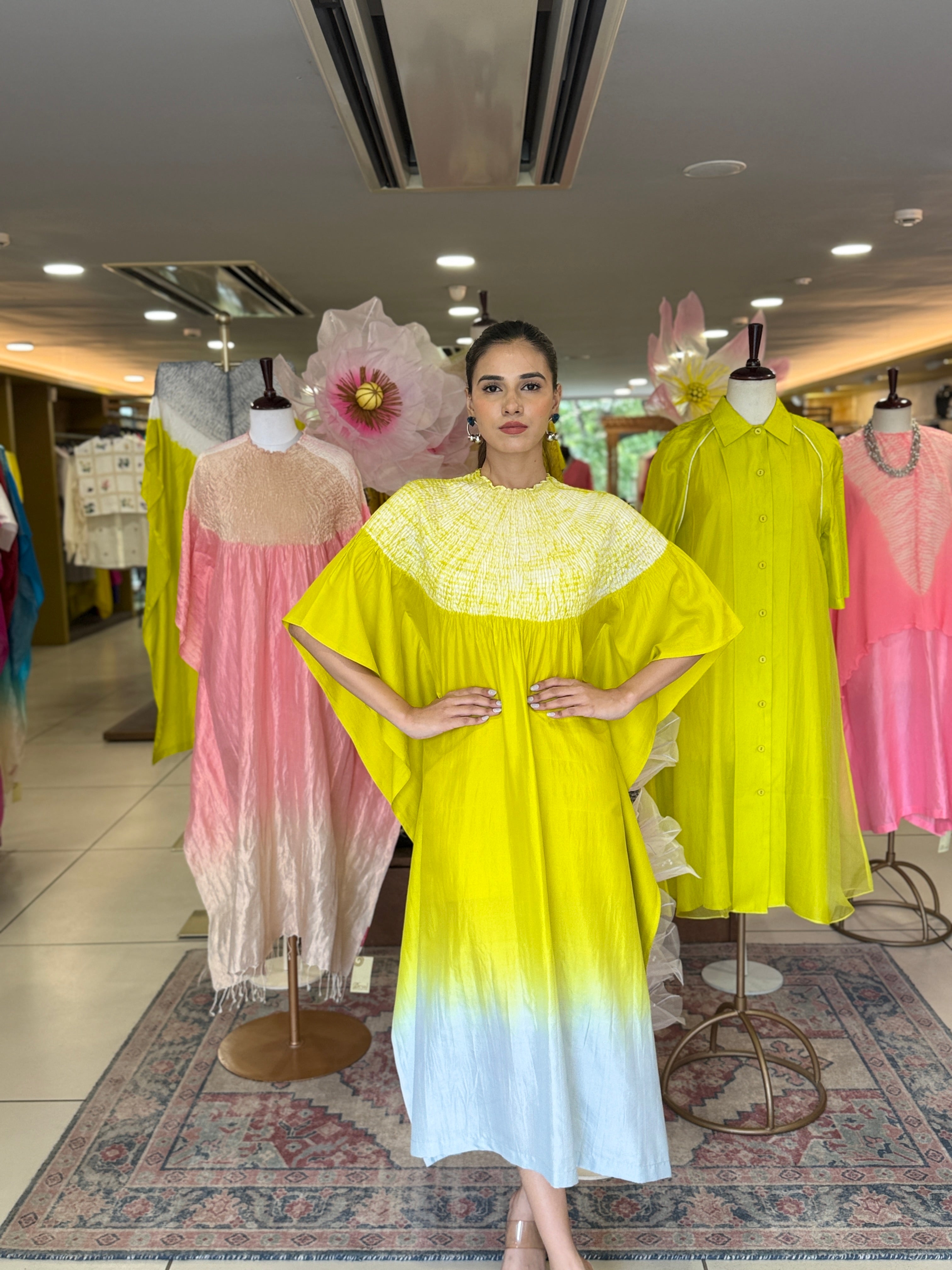 Sector Kaftan - Green/Grey