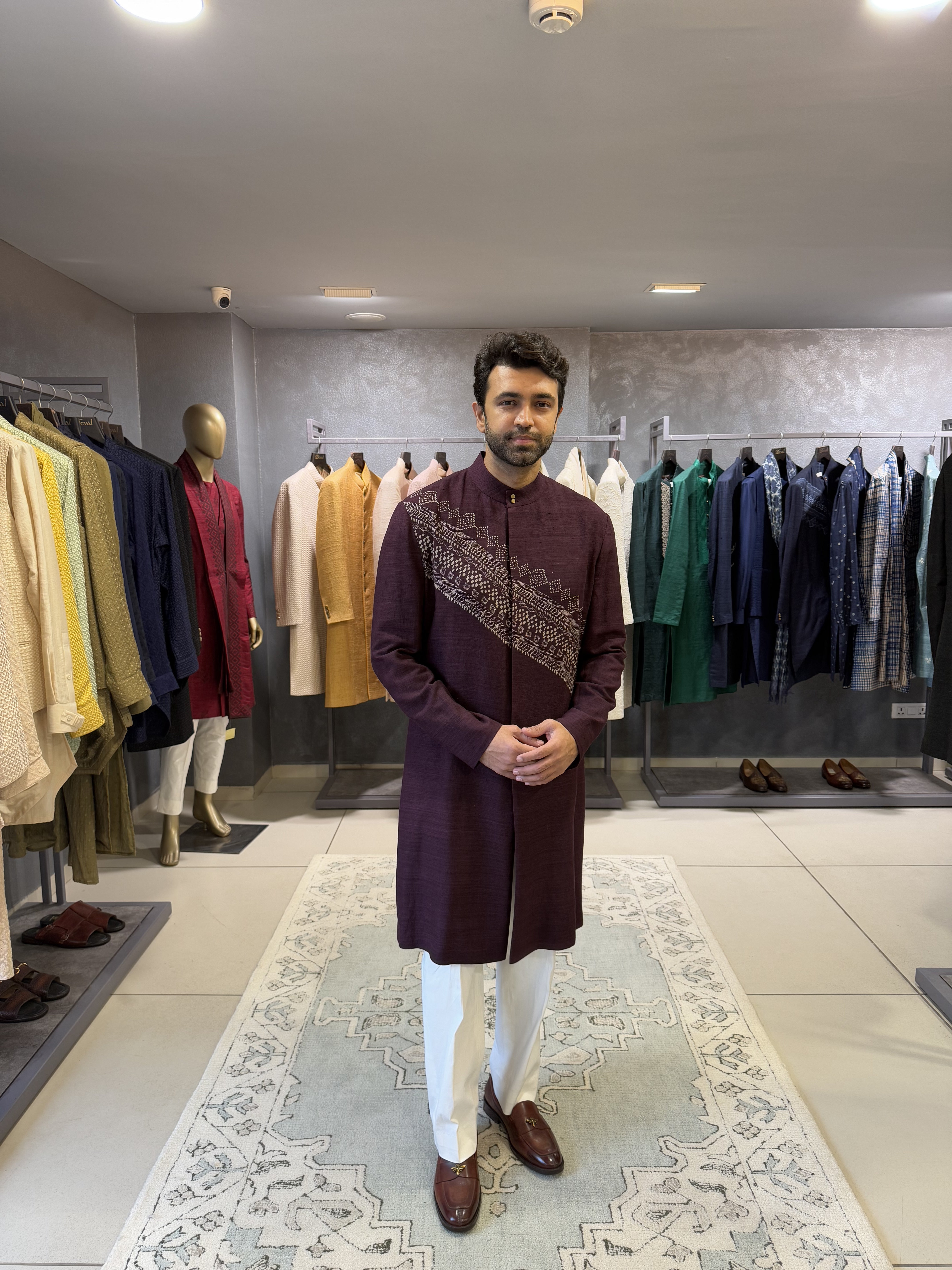 Plum Kurta Set