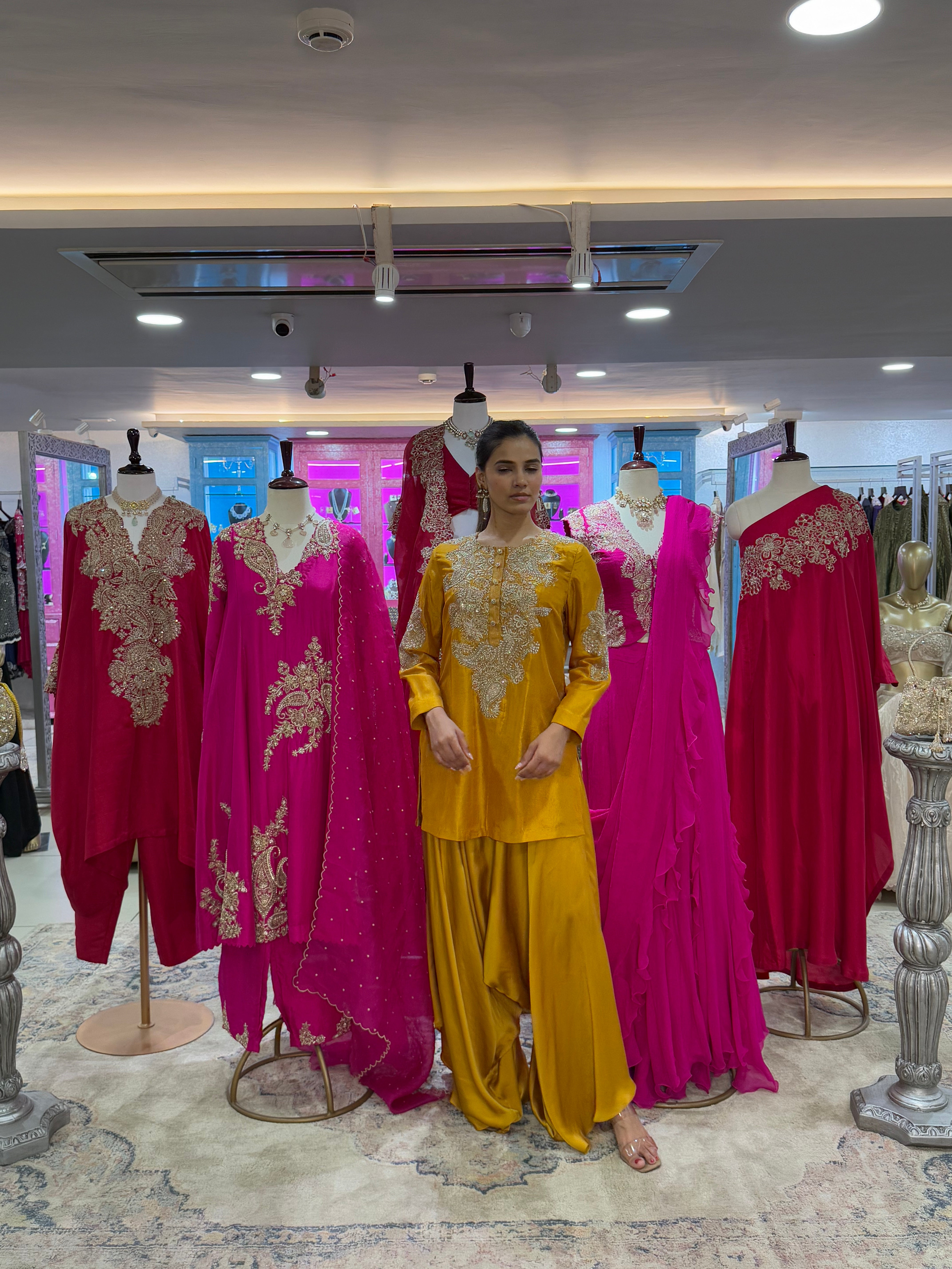 MUSTARD KURTA SET