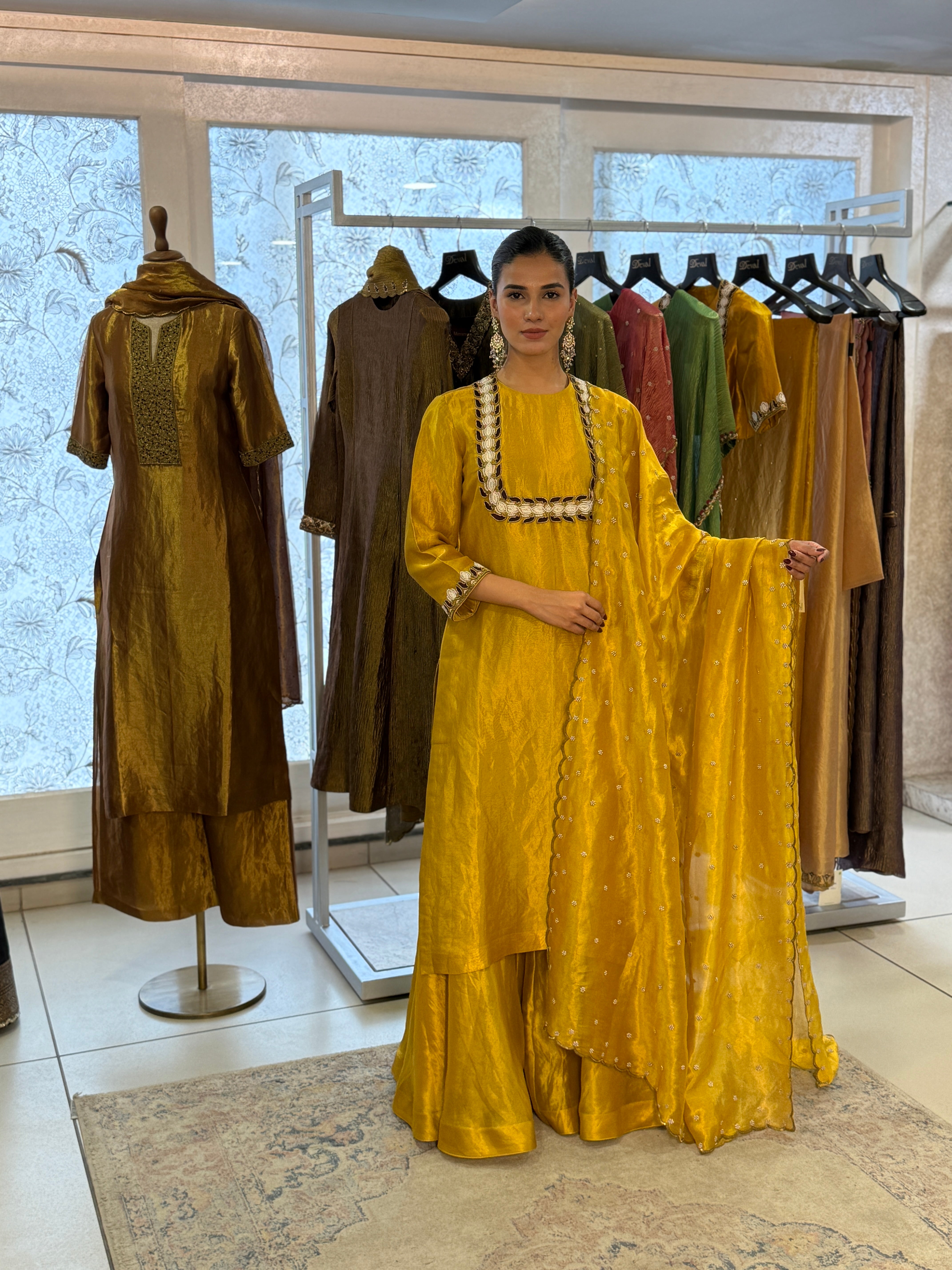 Mustard Sevanti Kurta Set