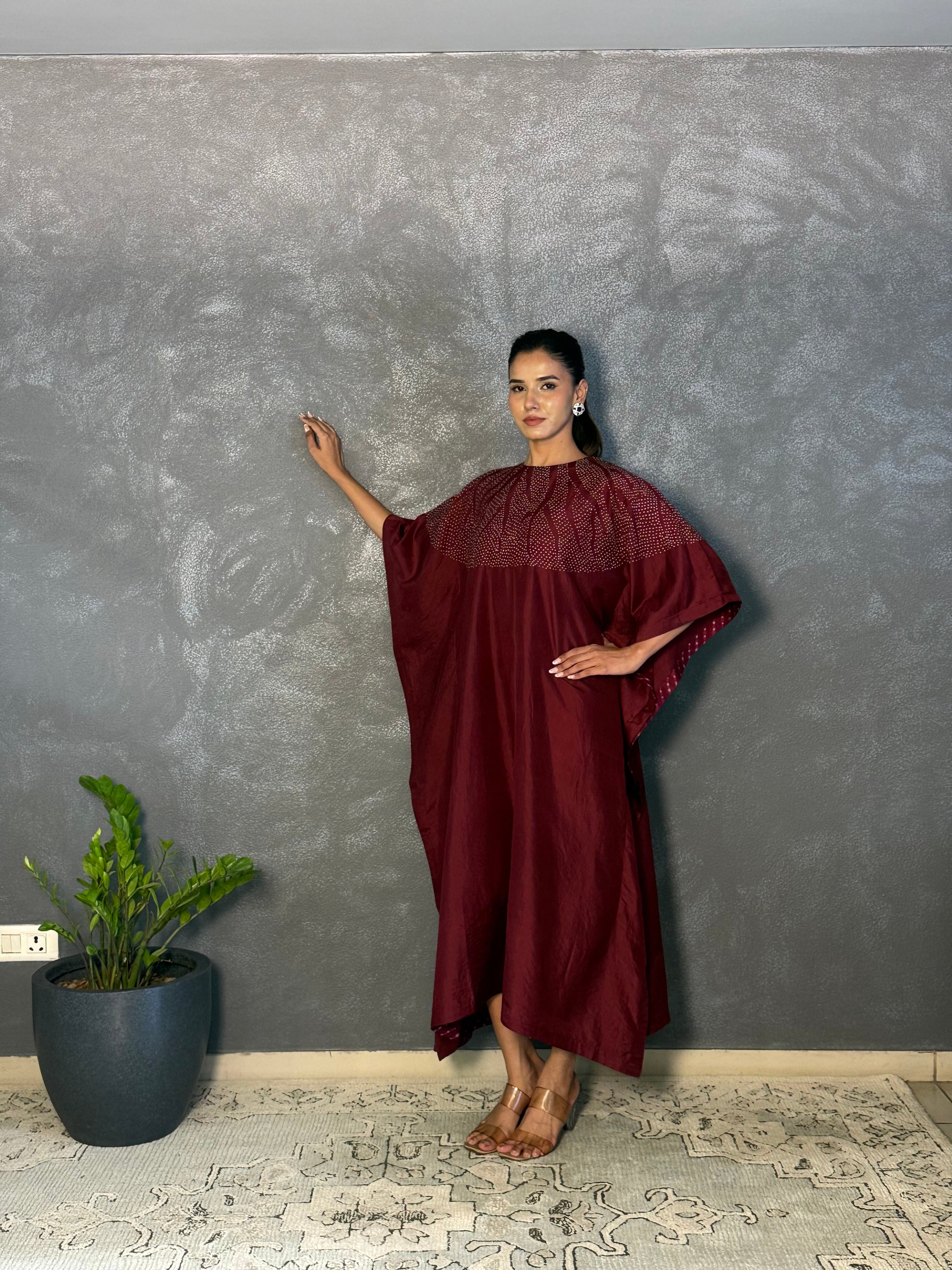 Lumo Kaftan - Burgundy