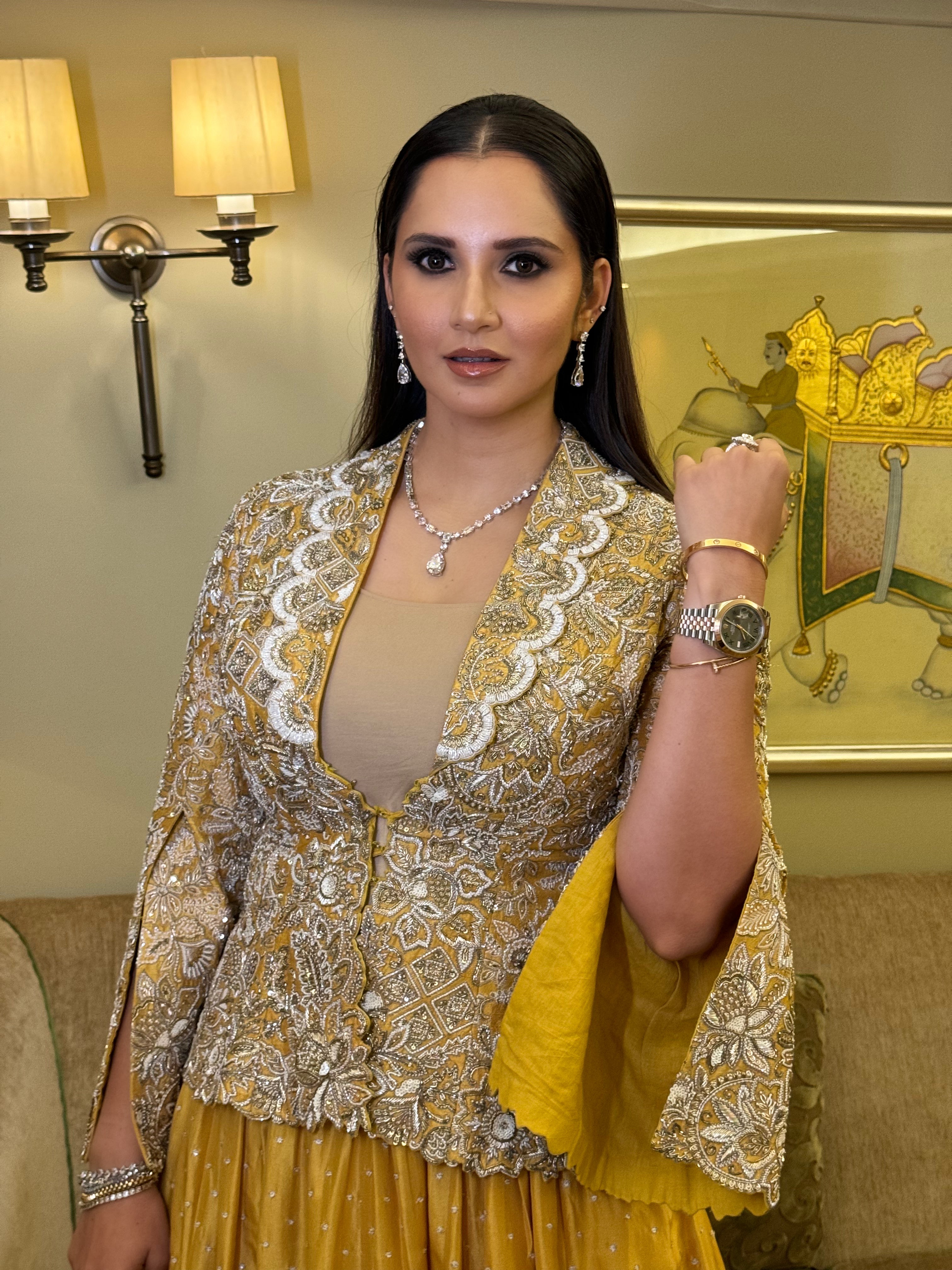 Sania Mirza in Kamala Jacket Set