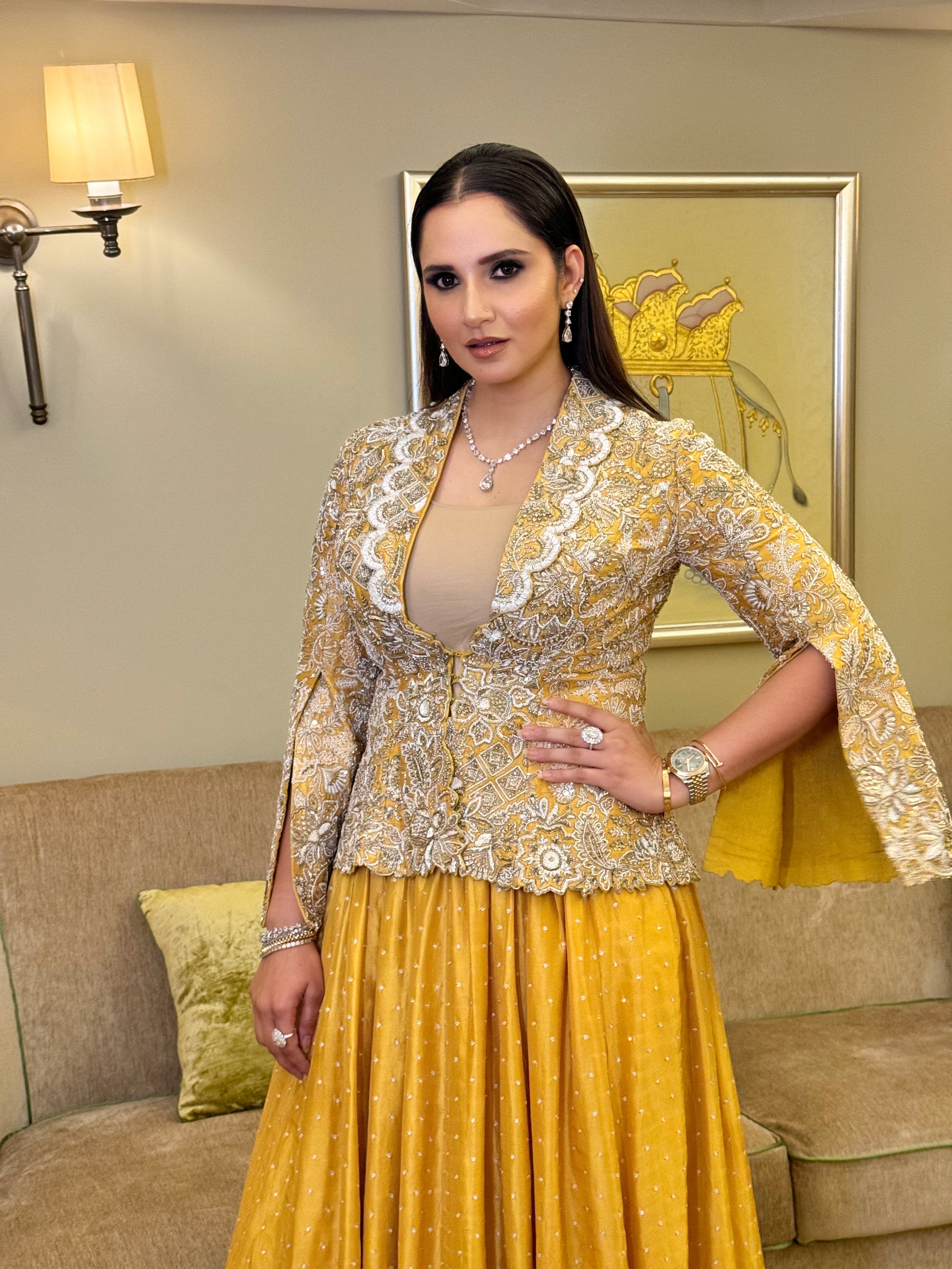 Sania Mirza in Kamala Jacket Set