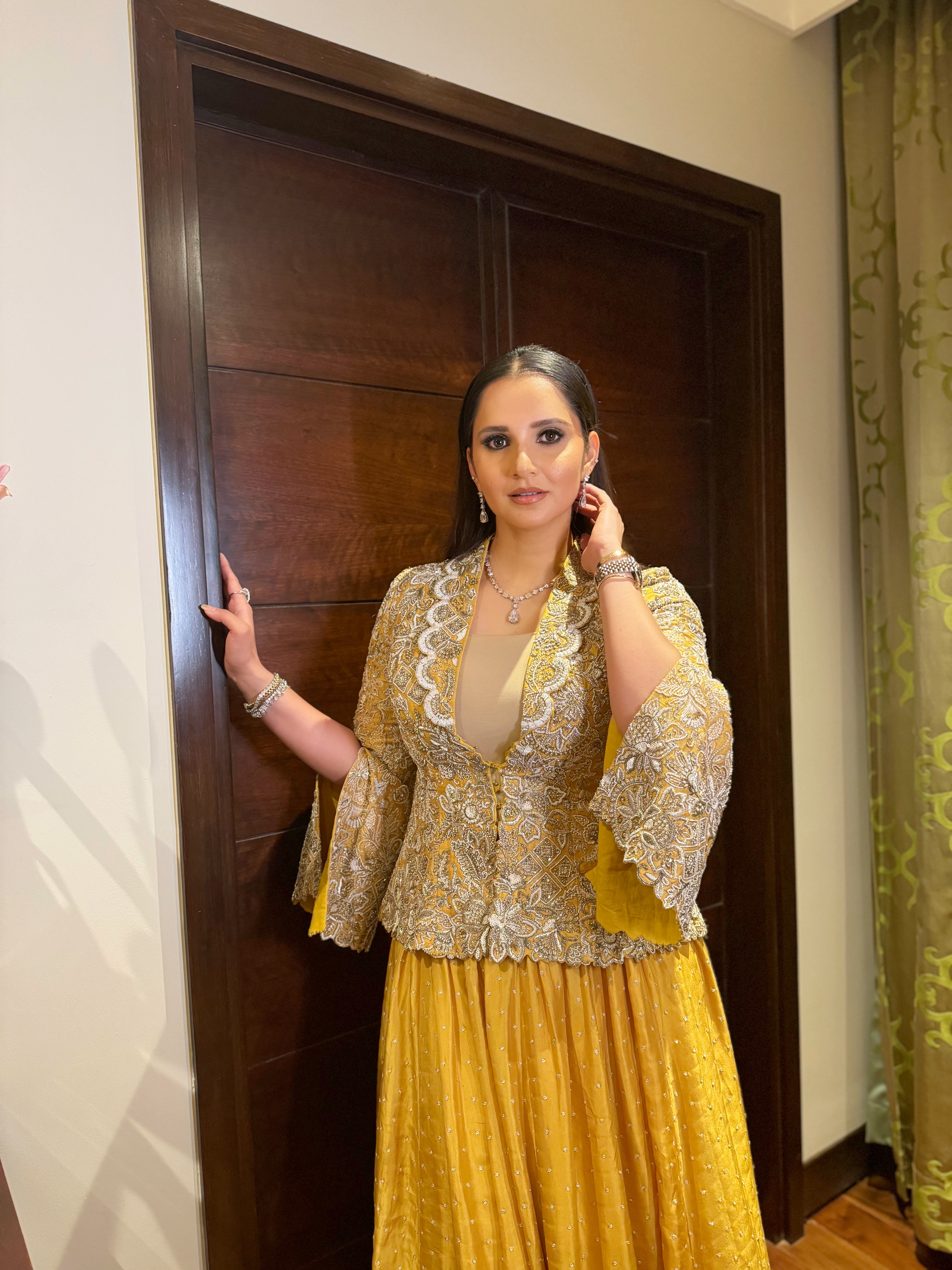 Sania Mirza in Kamala Jacket Set