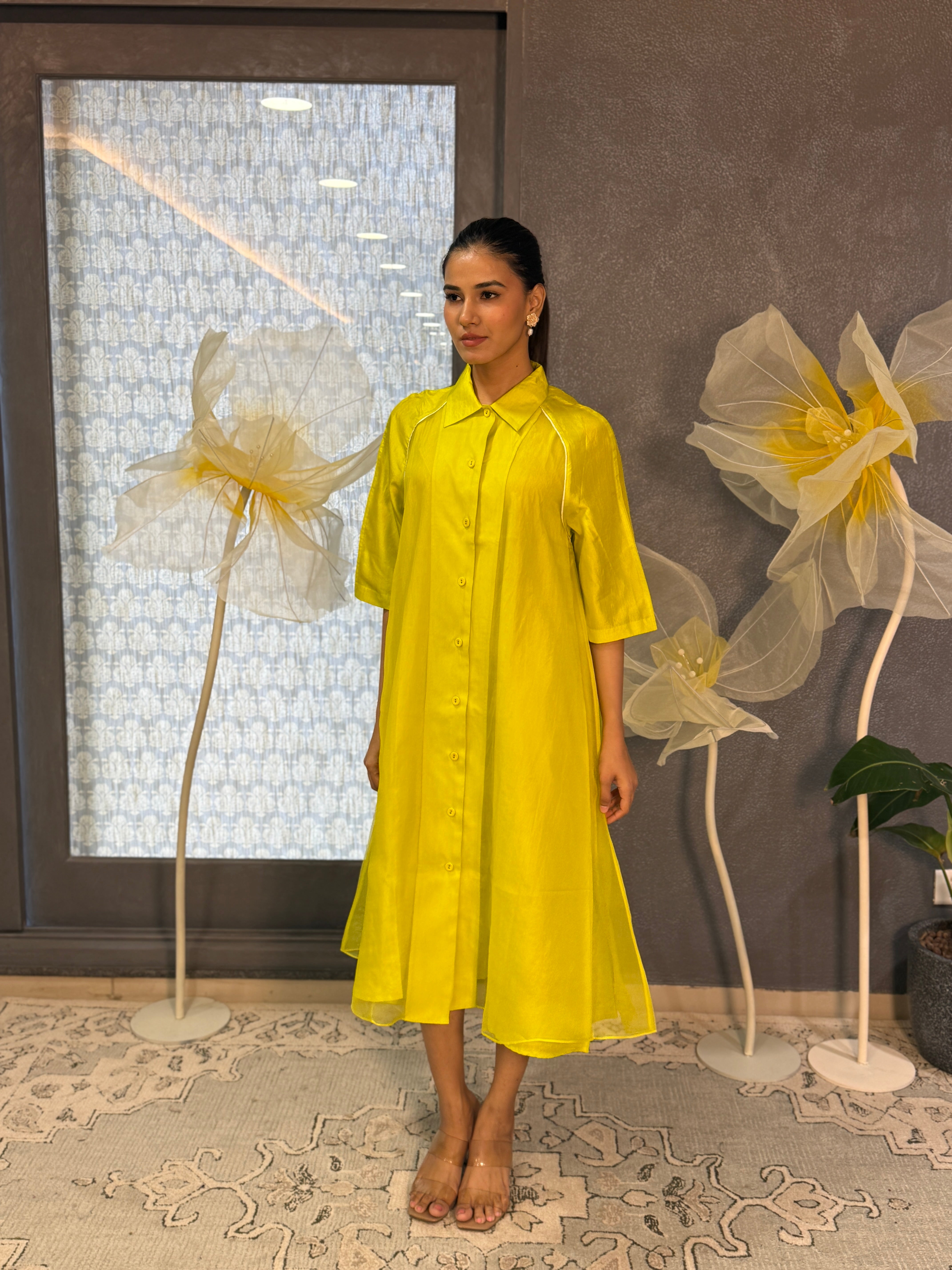 CRYSTAL DRESS - LIME