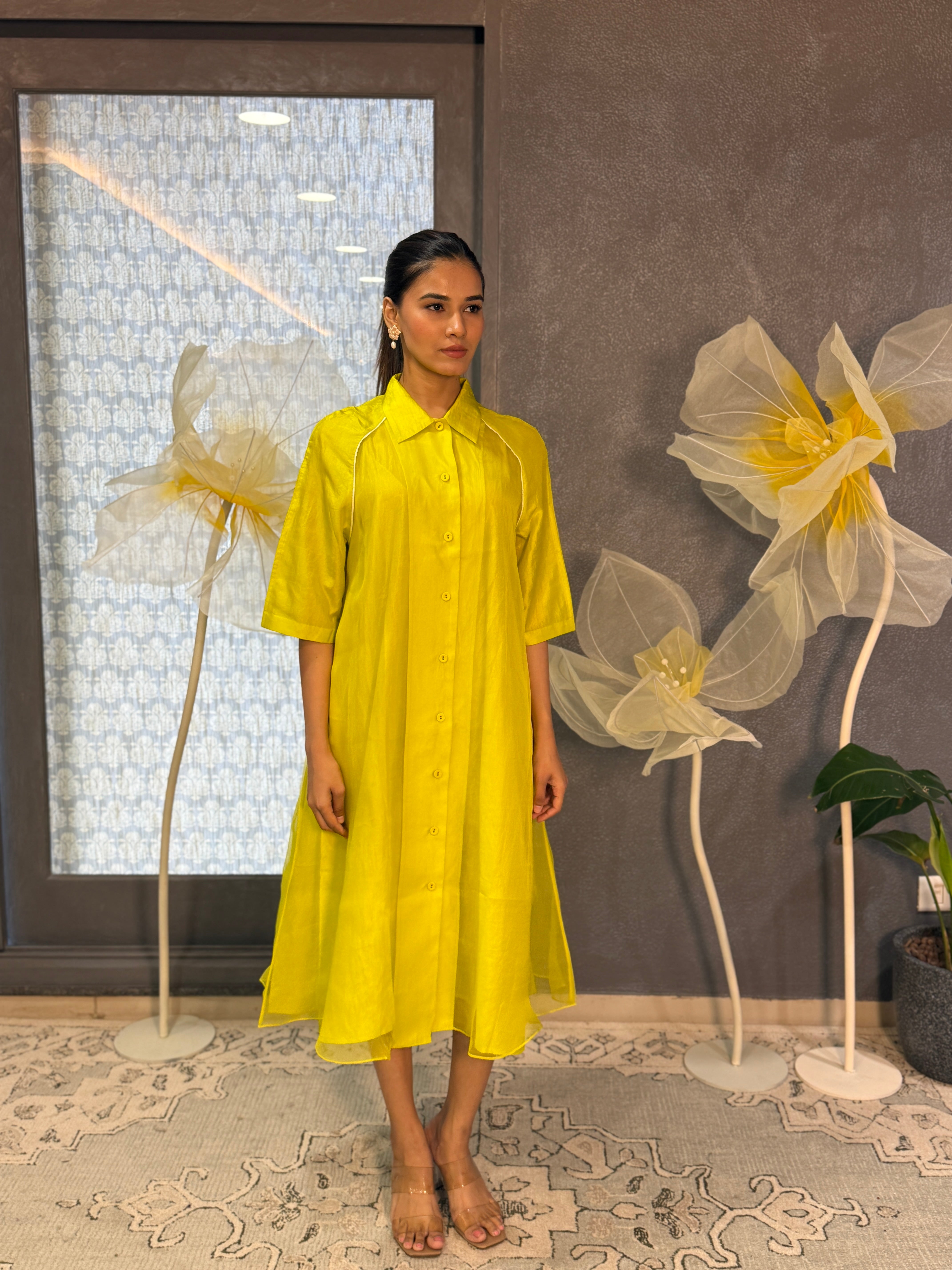 CRYSTAL DRESS - LIME